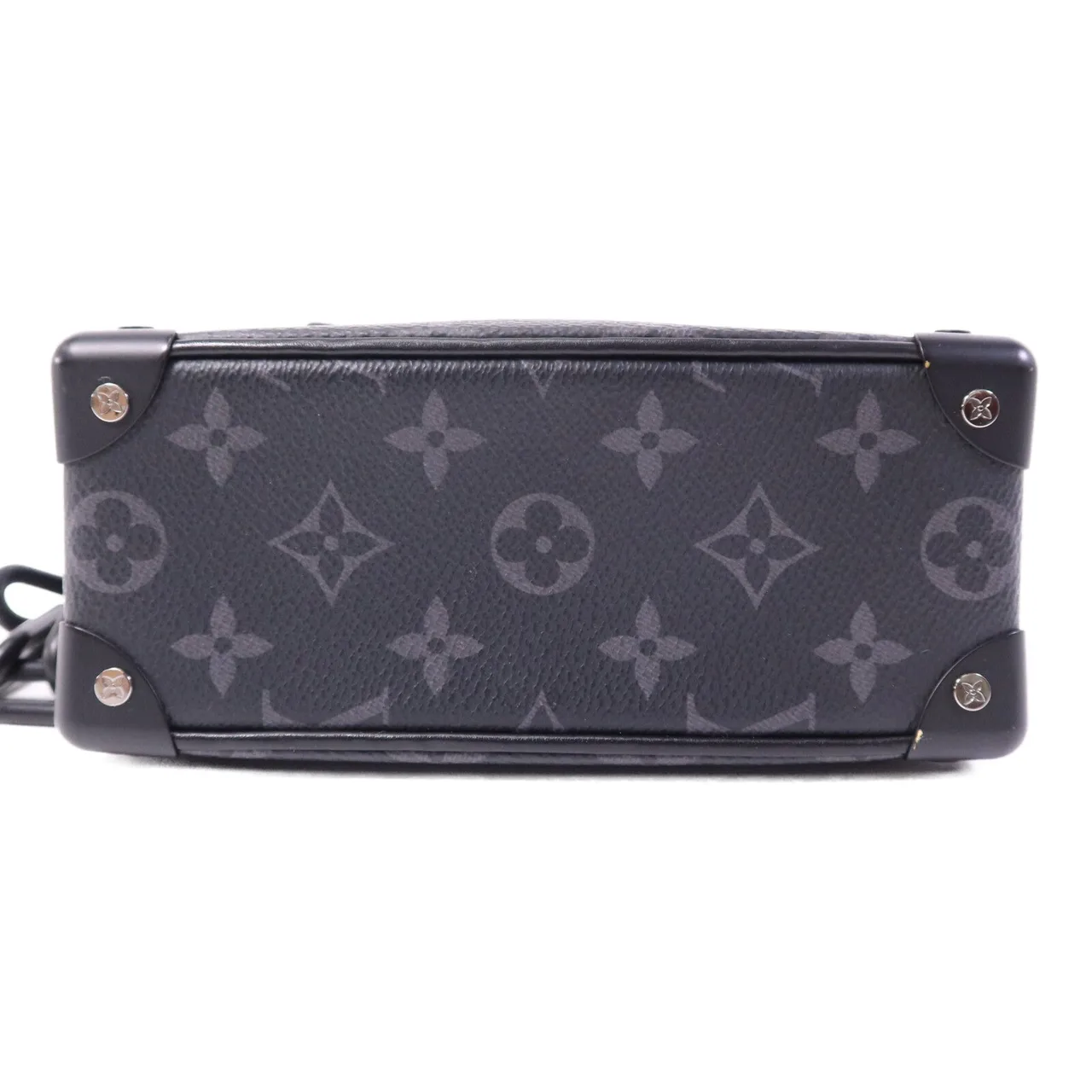 LOUIS VUITTON Soft Trunk M44735 Shoulder Bag Coated Canvas 黑色 / Black Coated Canvas Rank B - Thumbnail 4