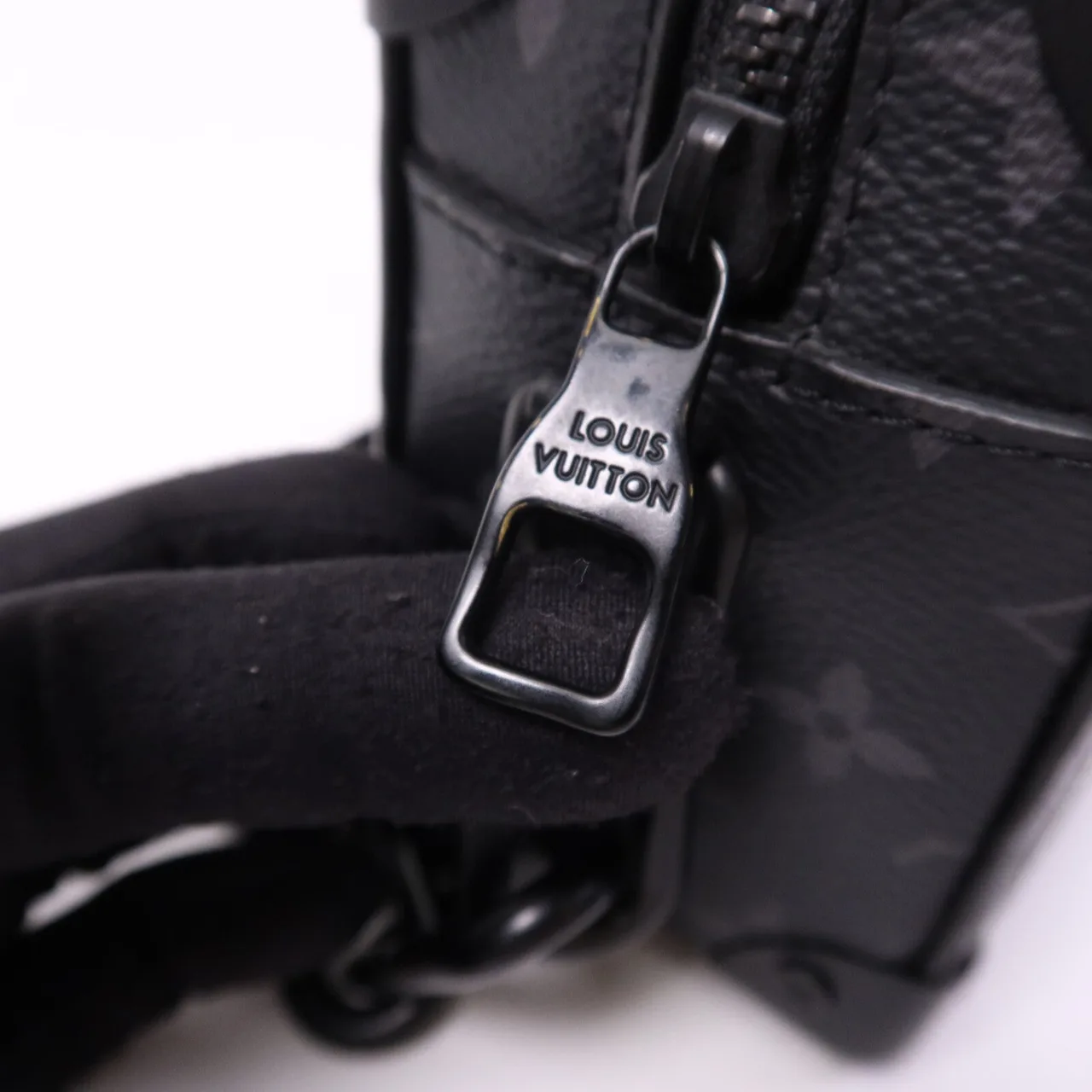 LOUIS VUITTON Soft Trunk M44735 Shoulder Bag Coated Canvas 黑色 / Black Coated Canvas Rank B - Thumbnail 7