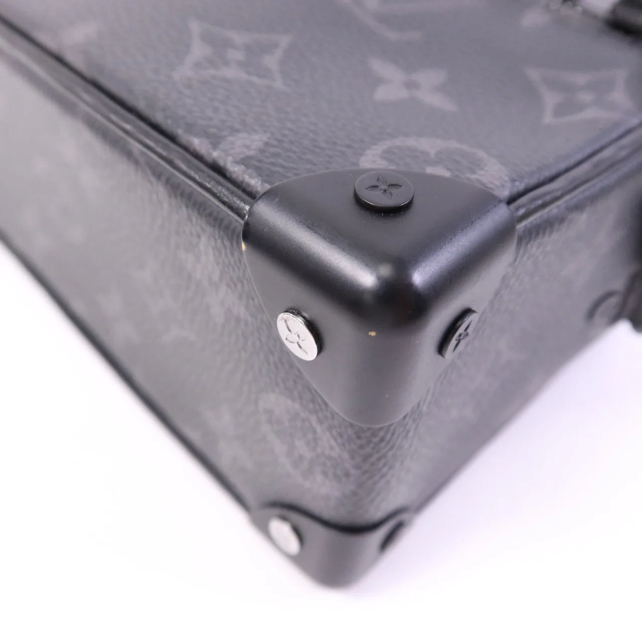 LOUIS VUITTON Soft Trunk M44735 Shoulder Bag Coated Canvas 黑色 / Black Coated Canvas Rank B - Thumbnail 10