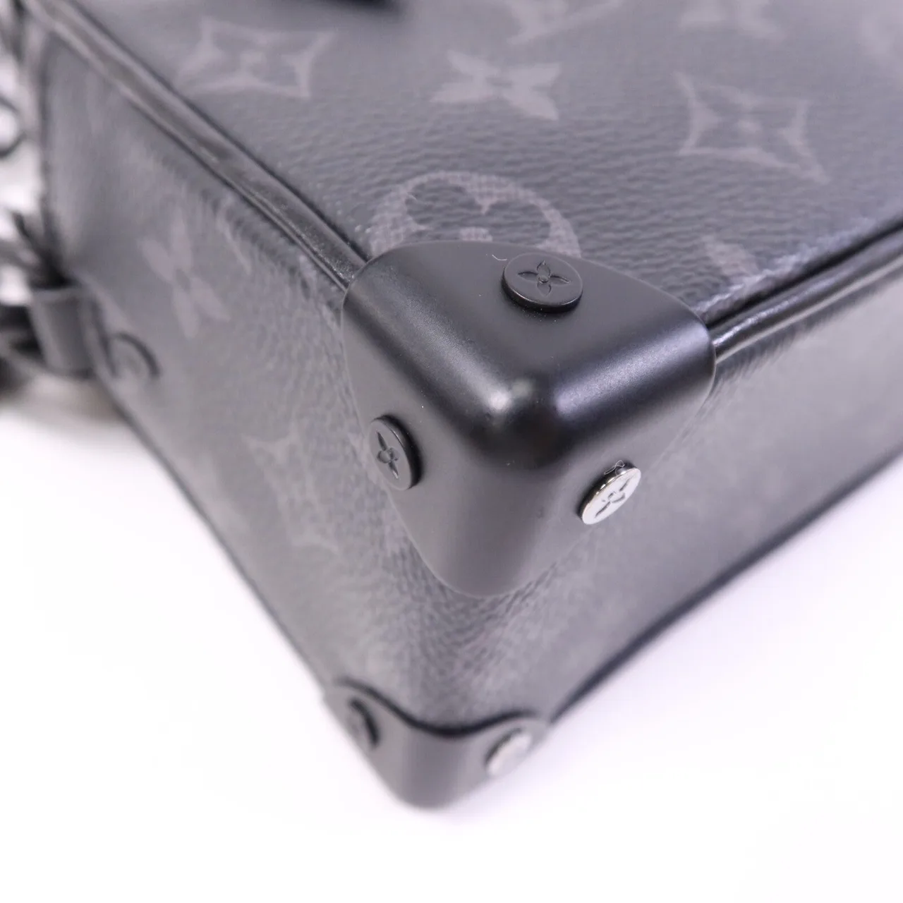 LOUIS VUITTON Soft Trunk M44735 Shoulder Bag Coated Canvas 黑色 / Black Coated Canvas Rank B - Thumbnail 11