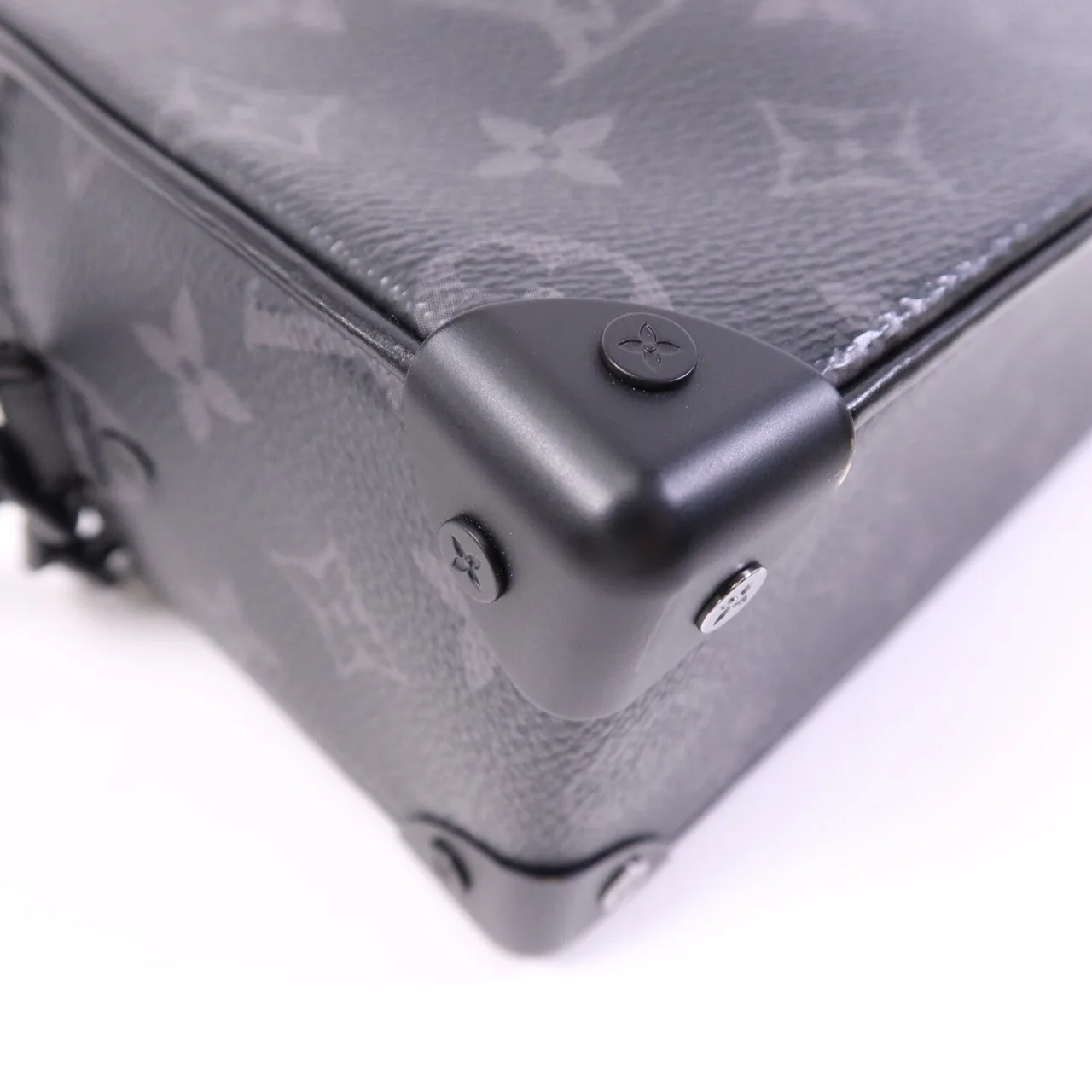 LOUIS VUITTON Soft Trunk M44735 Shoulder Bag Coated Canvas 黑色 / Black Coated Canvas Rank B - Thumbnail 13