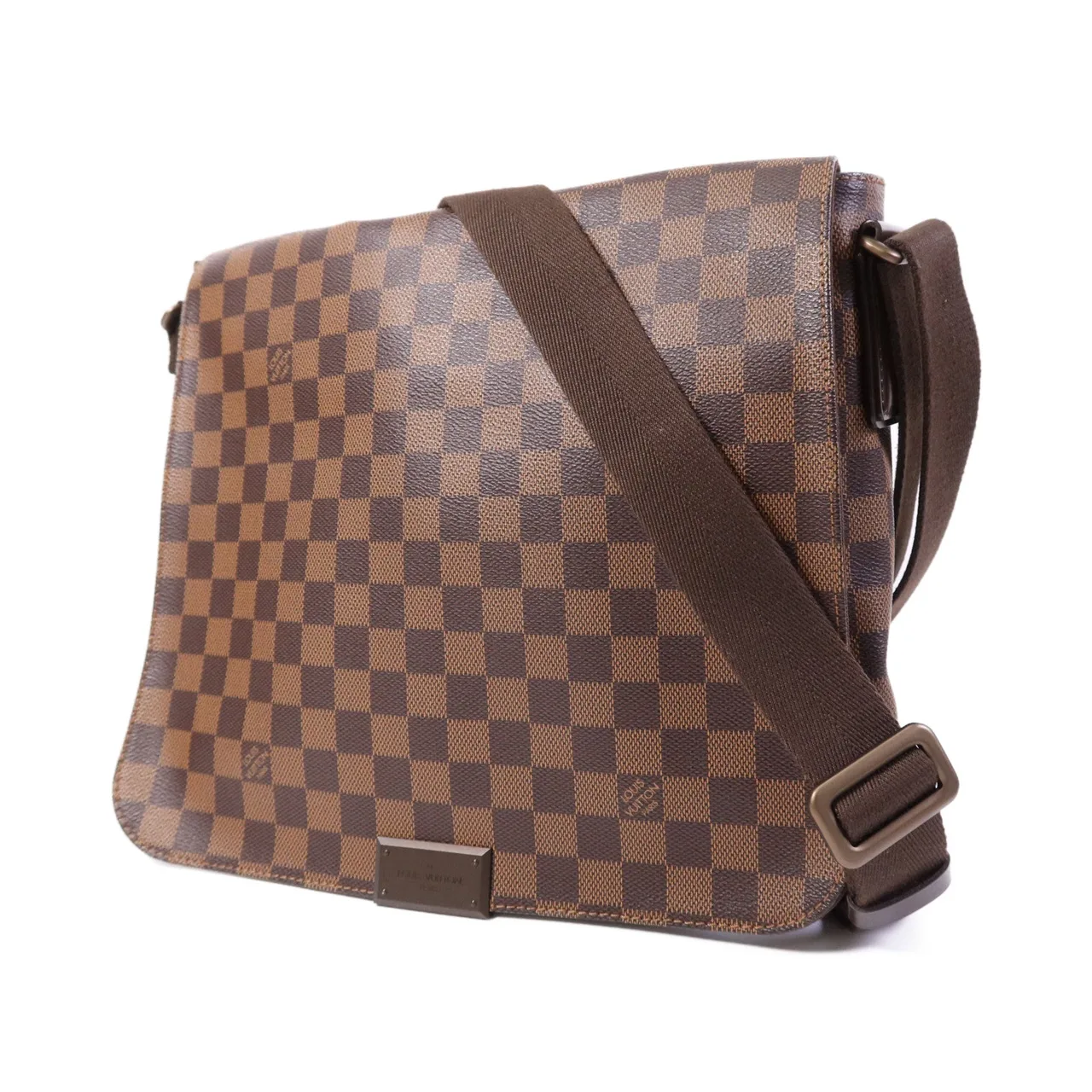 LOUIS VUITTON District N41212 Shoulder Bag Coated Canvas 棕色 Coated Canvas Rank A - Thumbnail 3