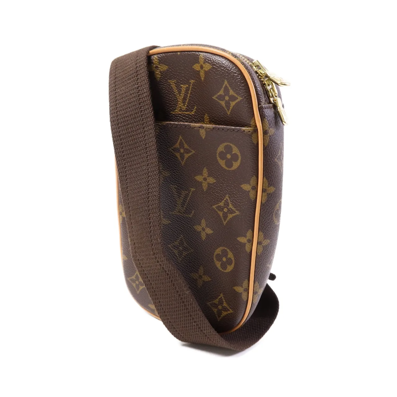 LOUIS VUITTON Pochette Gange M51870 Belt Bag Coated Canvas 棕色 Coated Canvas Rank A - Thumbnail 3