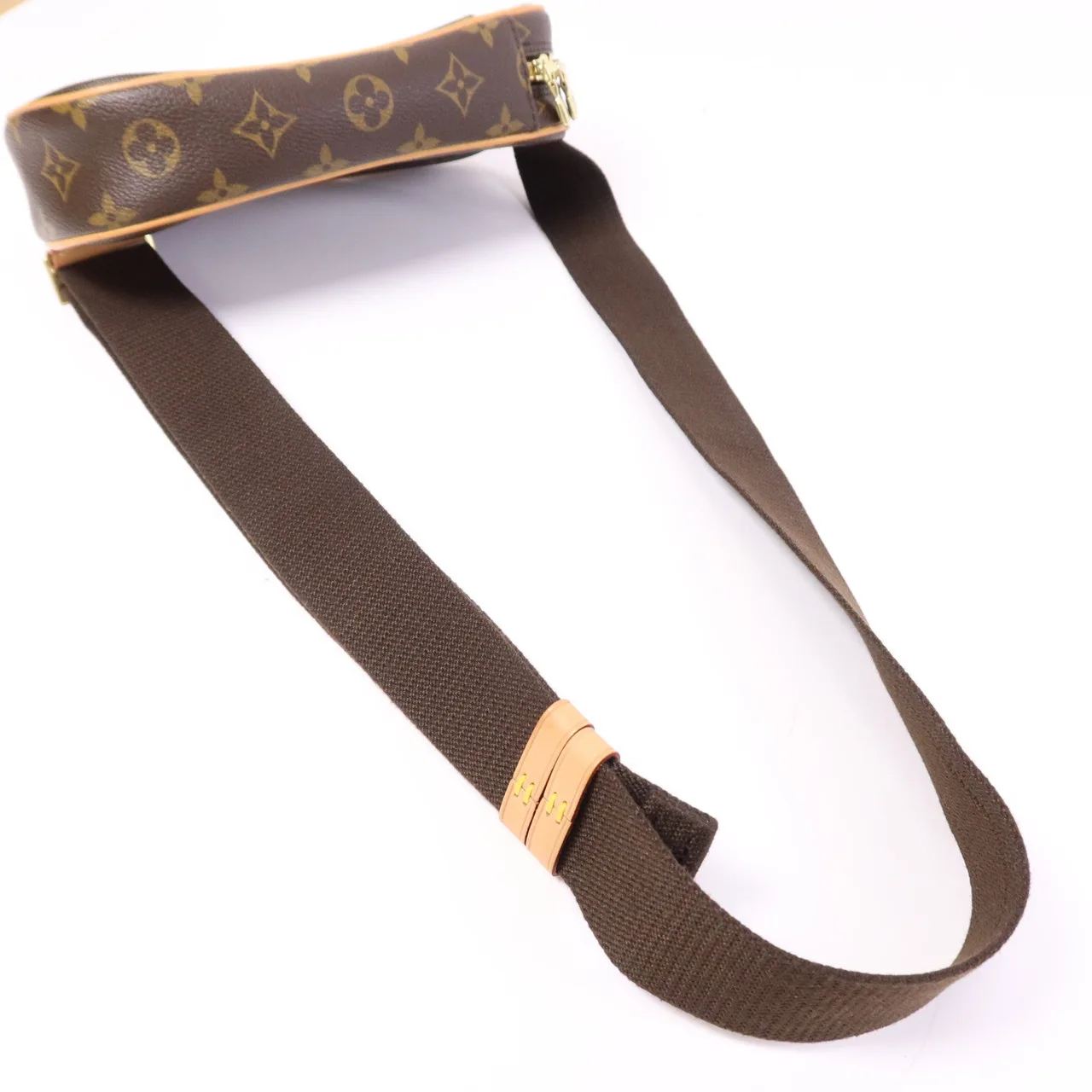 LOUIS VUITTON Pochette Gange M51870 Belt Bag Coated Canvas 棕色 Coated Canvas Rank A - Thumbnail 9