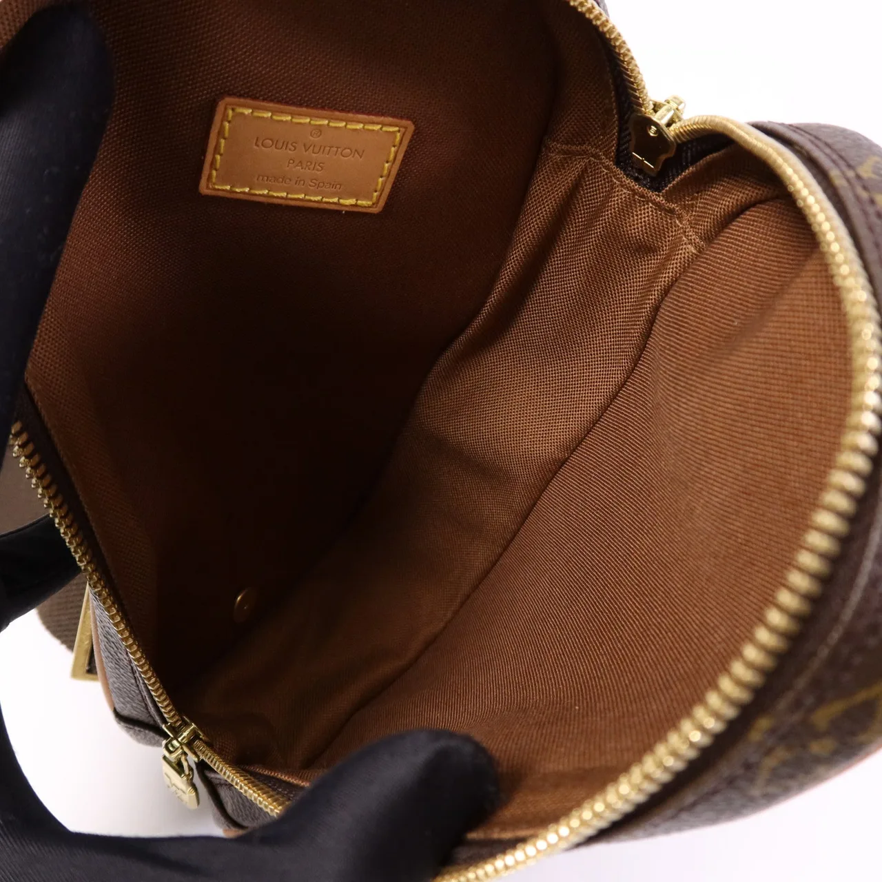 LOUIS VUITTON Pochette Gange M51870 Belt Bag Coated Canvas 棕色 Coated Canvas Rank A - Thumbnail 11