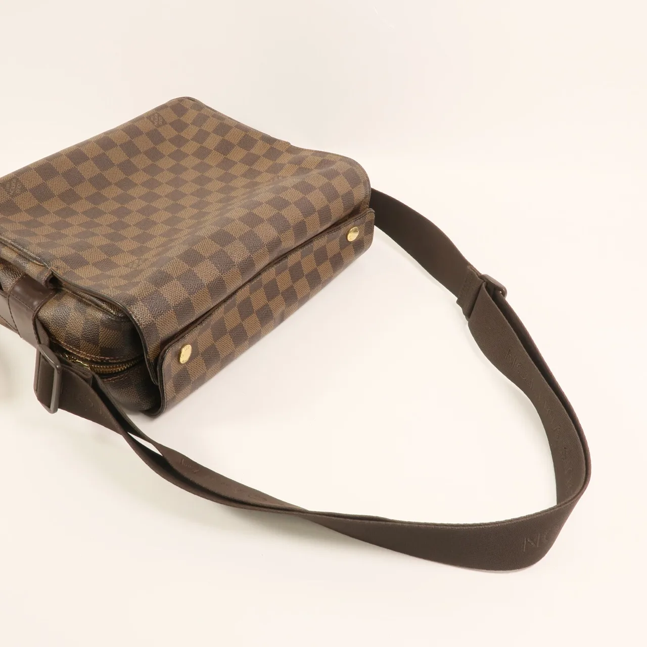 LOUIS VUITTON Naviglio N45255 Shoulder Bag Coated Canvas 棕色 Coated Canvas Rank A - Thumbnail 4