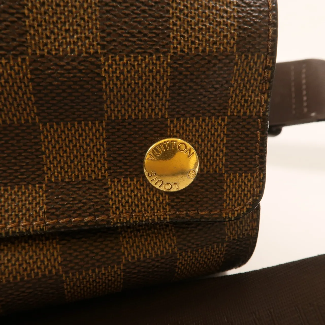 LOUIS VUITTON Naviglio N45255 Shoulder Bag Coated Canvas 棕色 Coated Canvas Rank A - Thumbnail 13
