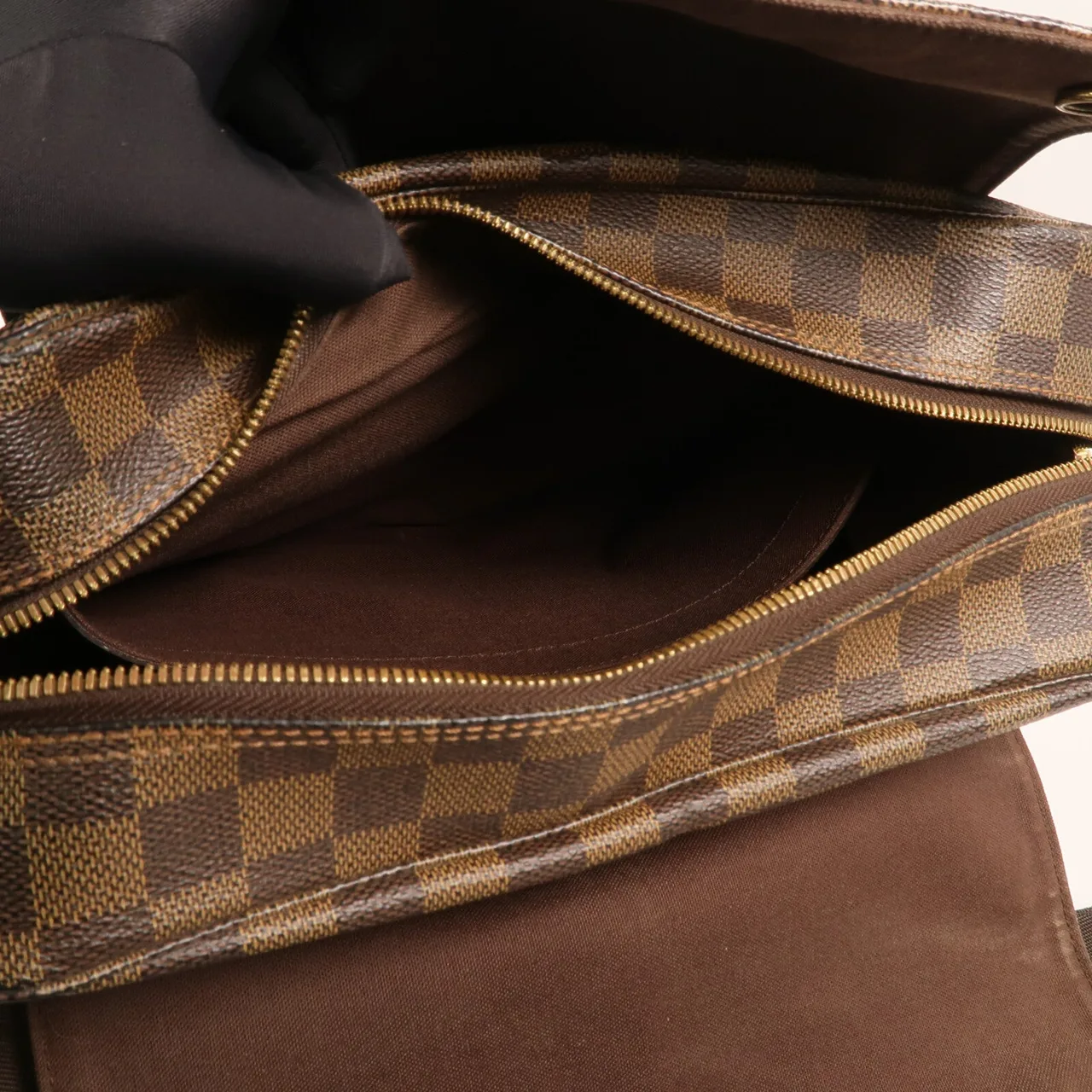 LOUIS VUITTON Naviglio N45255 Shoulder Bag Coated Canvas 棕色 Coated Canvas Rank A - Thumbnail 14