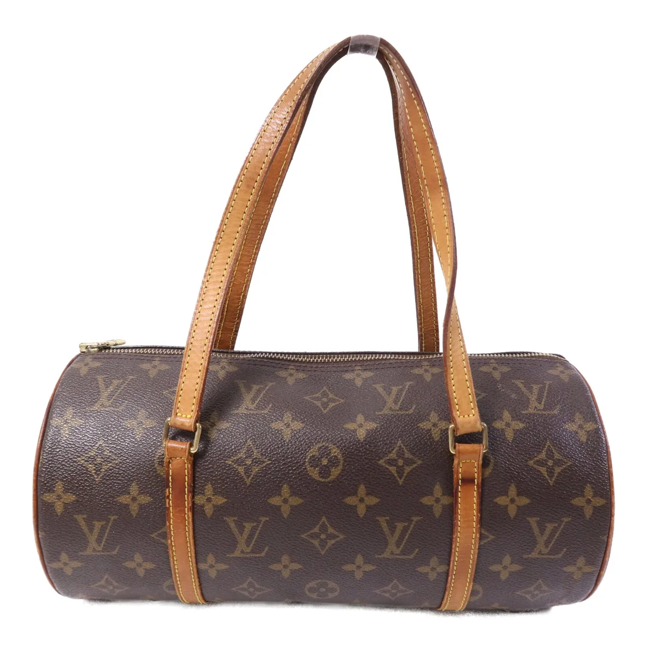 LOUIS VUITTON Papillon M51385 Handbag Coated Canvas 棕色 / Brow