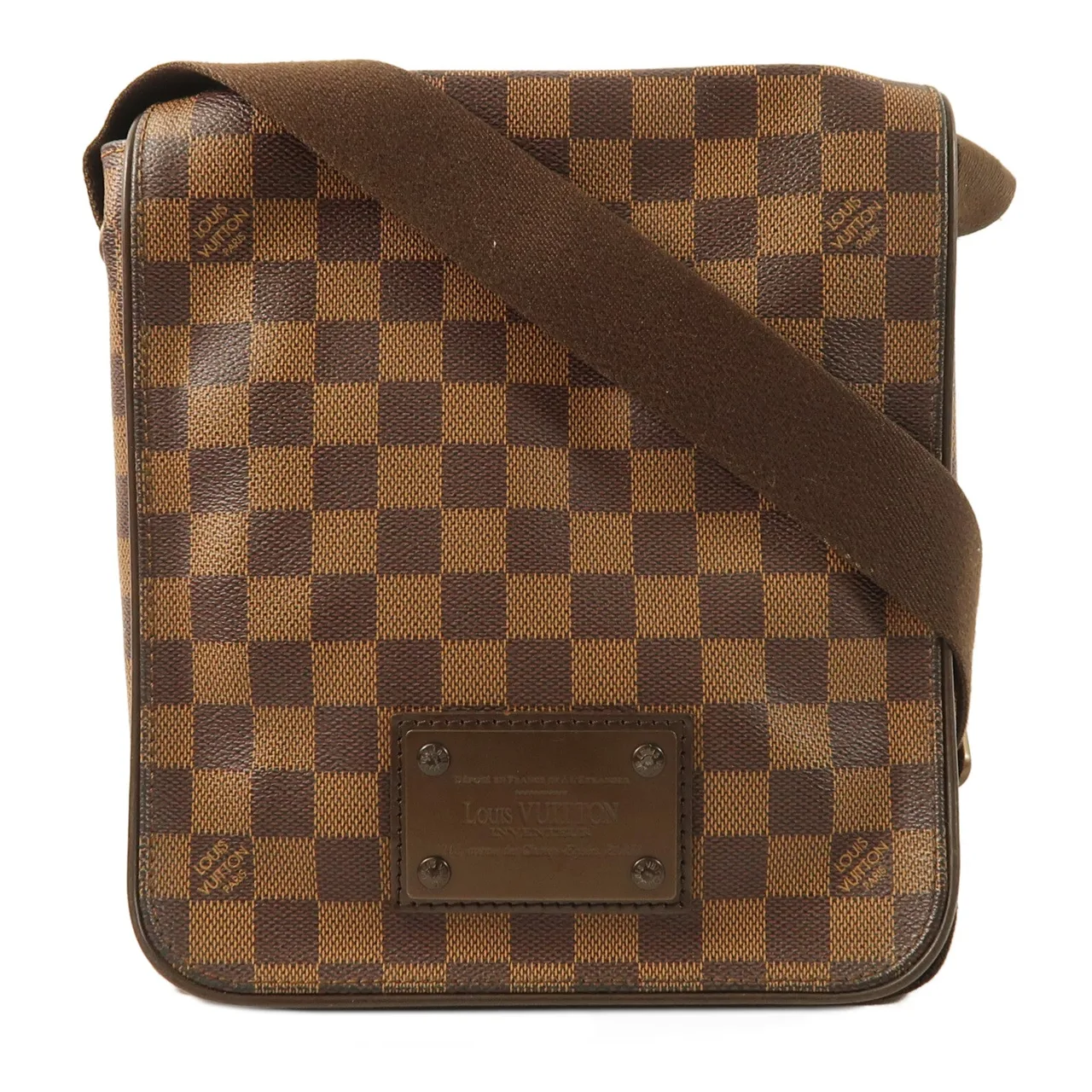 LOUIS VUITTON Brooklyn N51210 Shoulder Bag Coated Canvas 棕色 / Brown