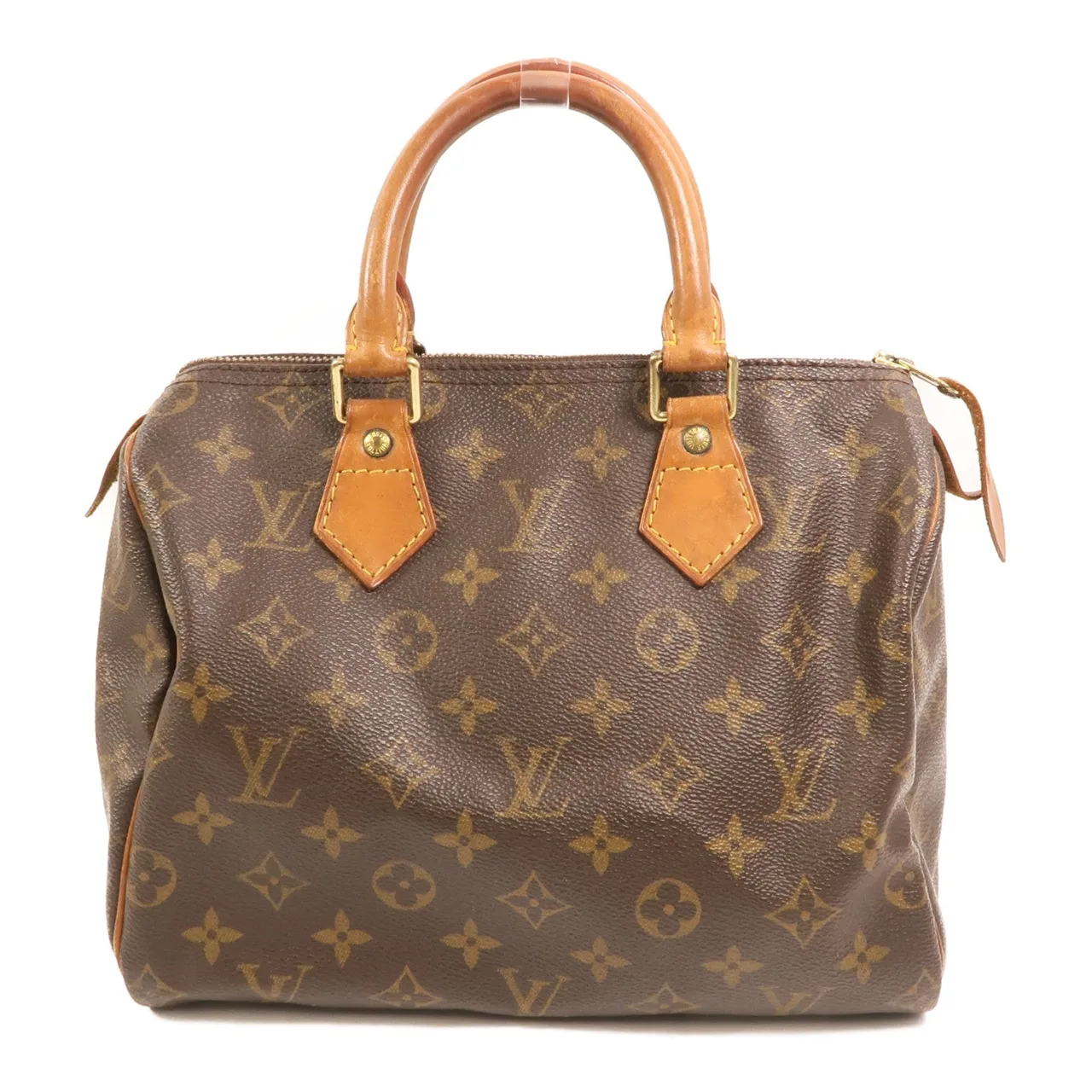 LOUIS VUITTON Speedy M41528 Handbag Coated Canvas 棕色