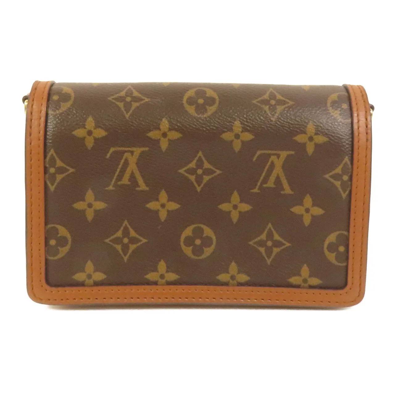 LOUIS VUITTON Mini Dauphine M45959 Shoulder Bag Coated Canvas 棕色 / Brown Coated Canvas Rank B - Thumbnail 2