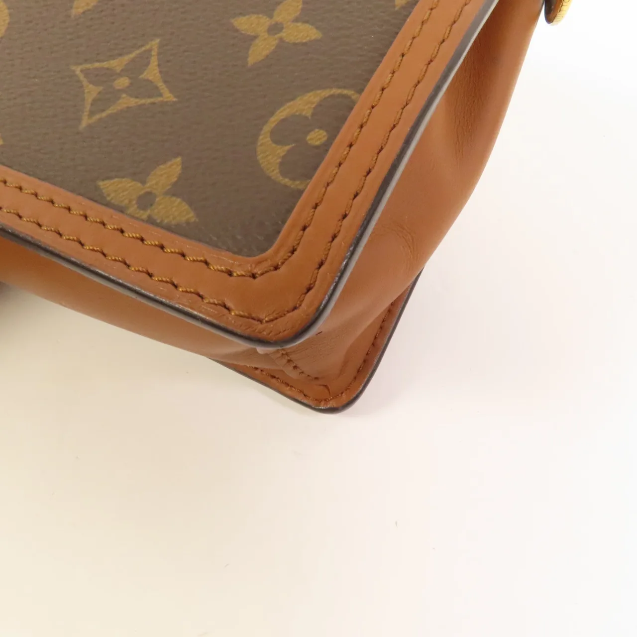 LOUIS VUITTON Mini Dauphine M45959 Shoulder Bag Coated Canvas 棕色 / Brown Coated Canvas Rank B - Thumbnail 11