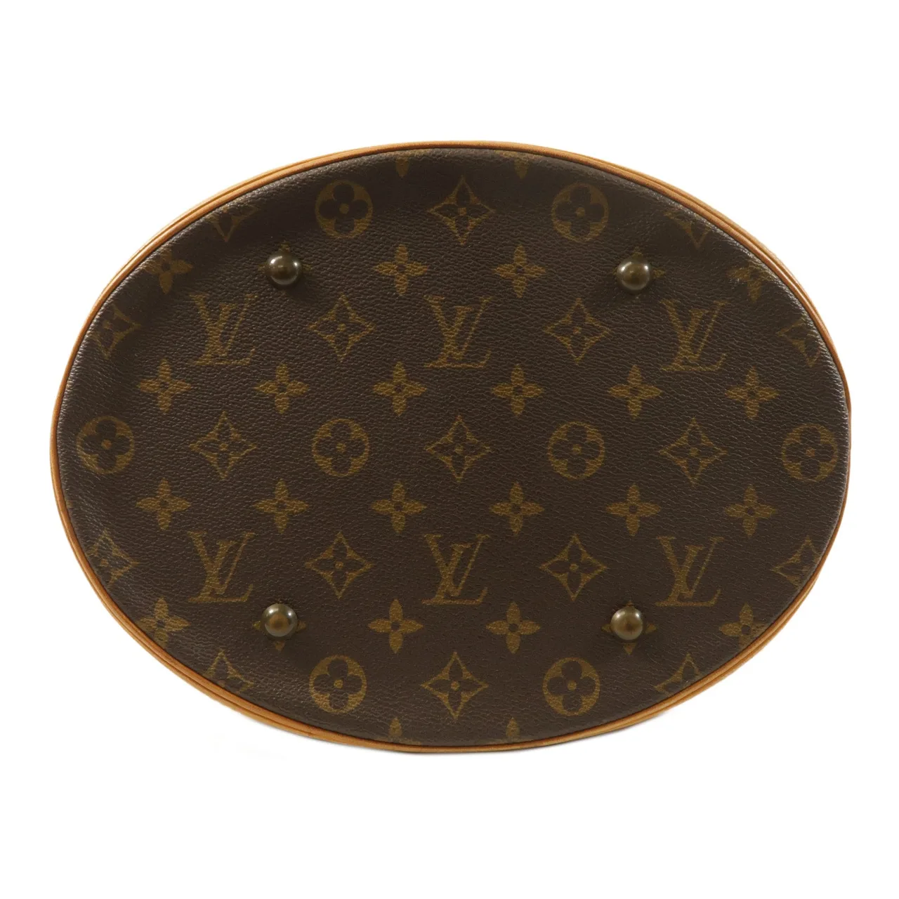 LOUIS VUITTON Bucket M42236 Tote Bag Coated Canvas 棕色 Coated Canvas Rank B - Thumbnail 4