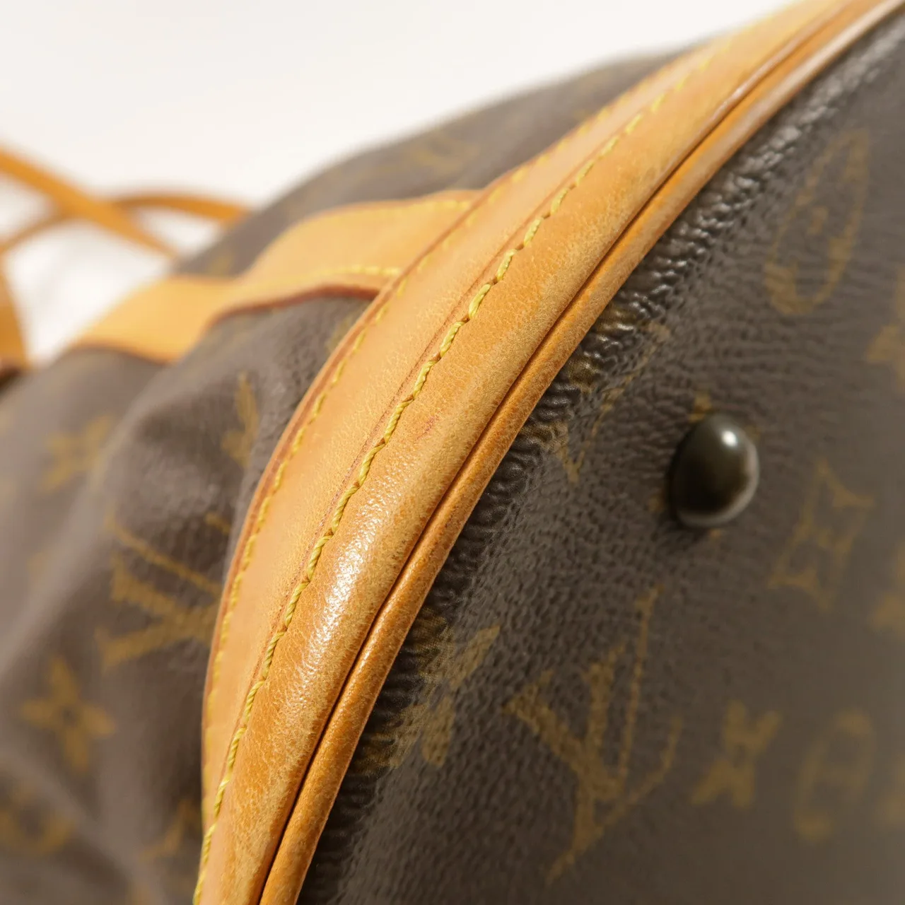 LOUIS VUITTON Bucket M42236 Tote Bag Coated Canvas 棕色 Coated Canvas Rank B - Thumbnail 10