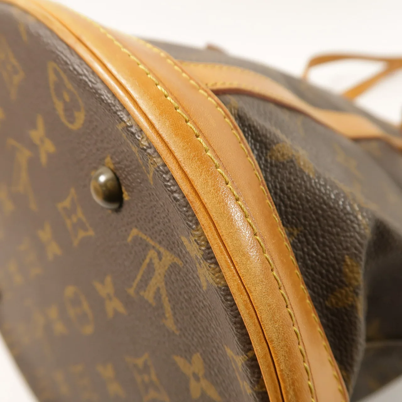 LOUIS VUITTON Bucket M42236 Tote Bag Coated Canvas 棕色 Coated Canvas Rank B - Thumbnail 11