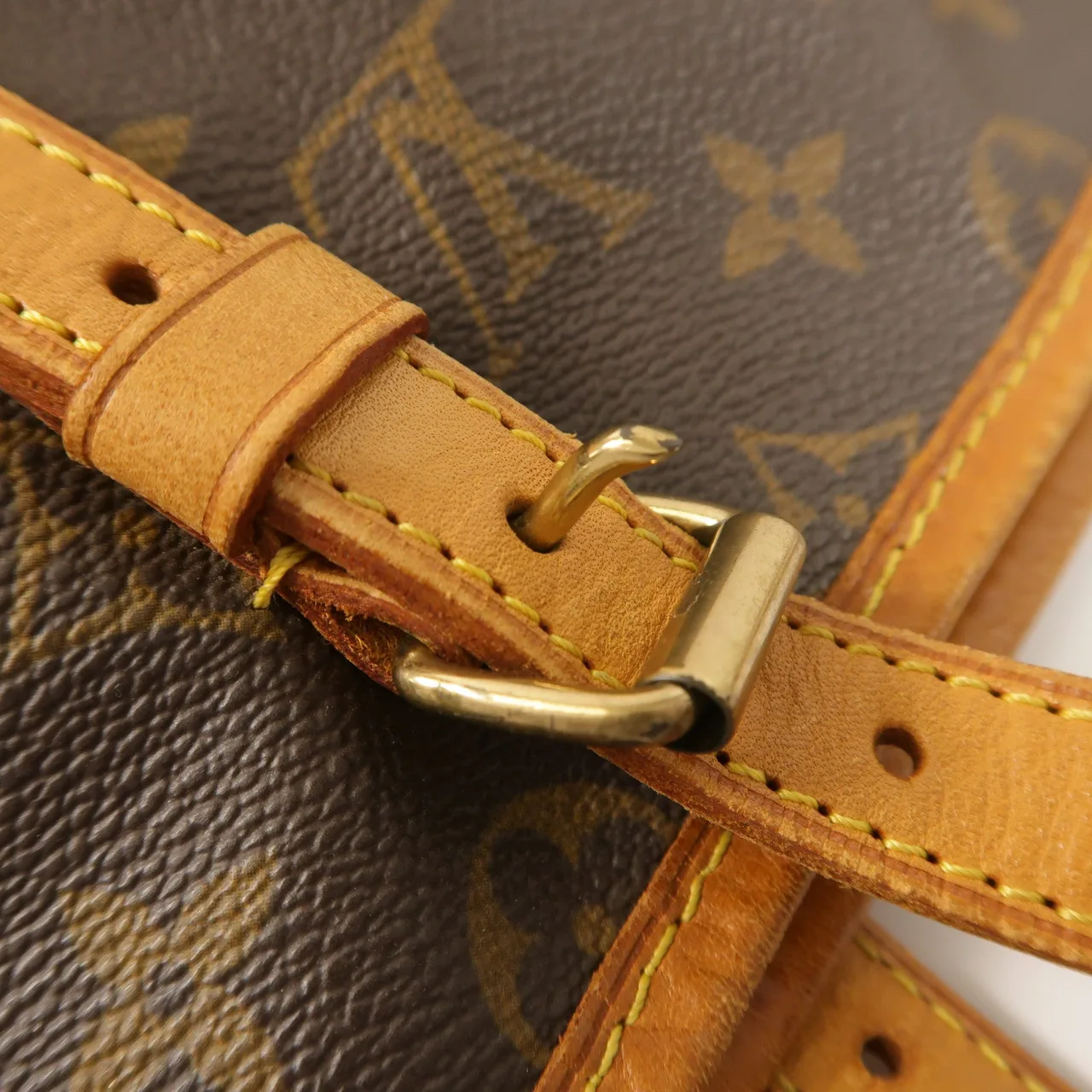 LOUIS VUITTON Bucket M42236 Tote Bag Coated Canvas 棕色 Coated Canvas Rank B - Thumbnail 13