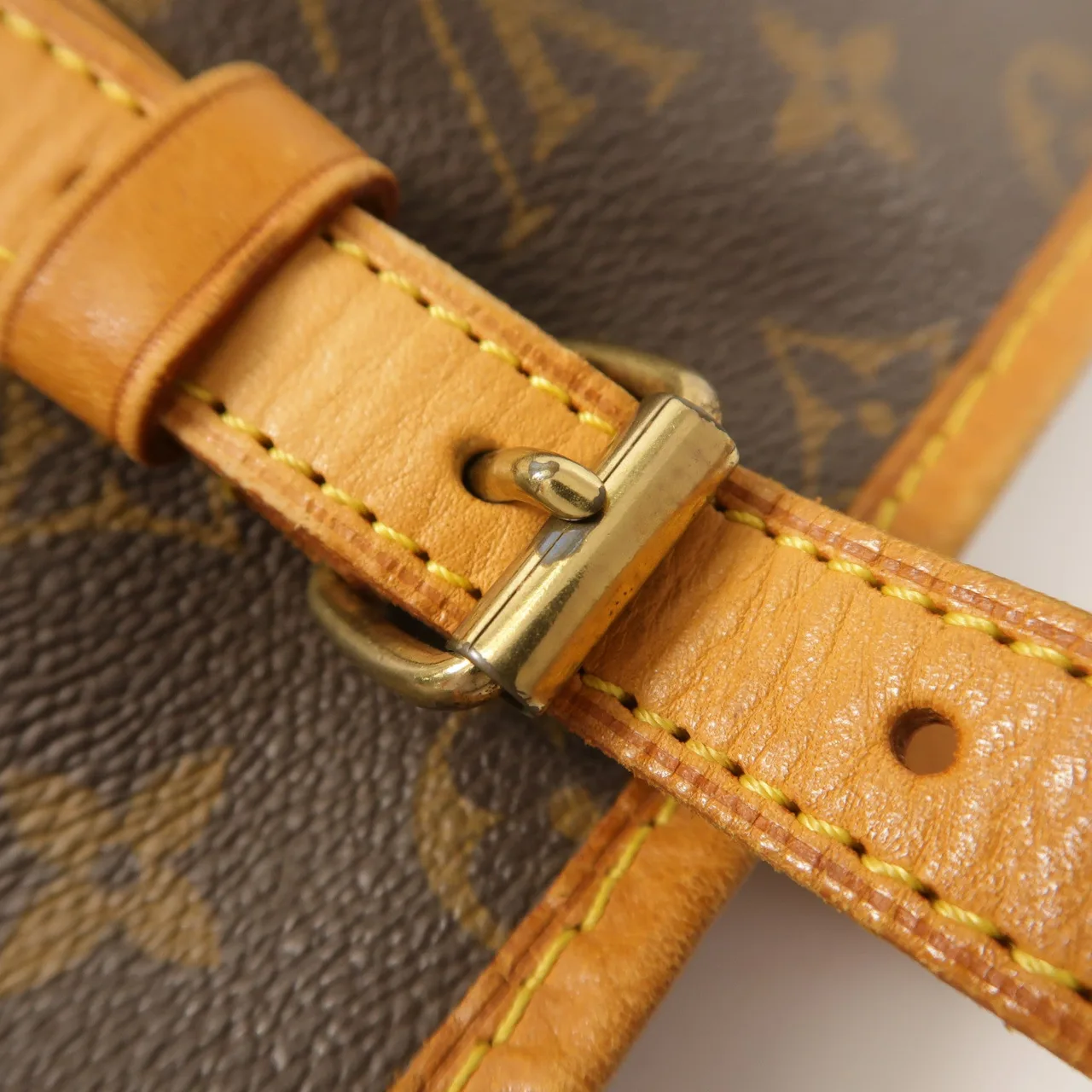 LOUIS VUITTON Bucket M42236 Tote Bag Coated Canvas 棕色 Coated Canvas Rank B - Thumbnail 15