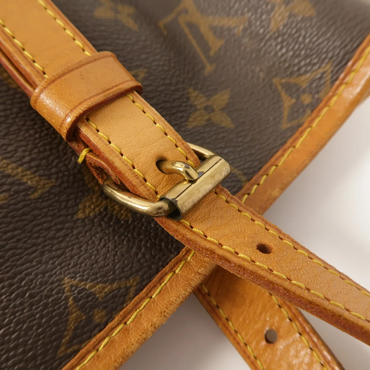 LOUIS VUITTON Bucket M42236 Tote Bag Coated Canvas 棕色 Coated Canvas Rank B - Thumbnail 16