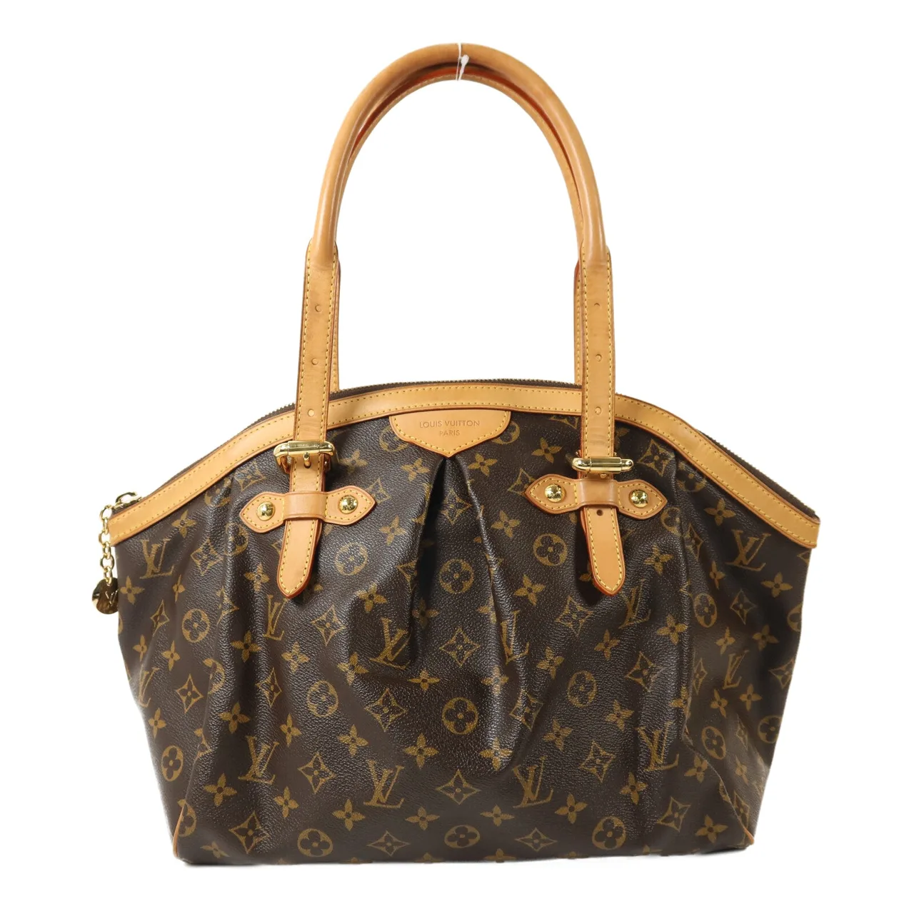 LOUIS VUITTON Tivoli M40144 Shoulder Bag Coated Canvas 棕色