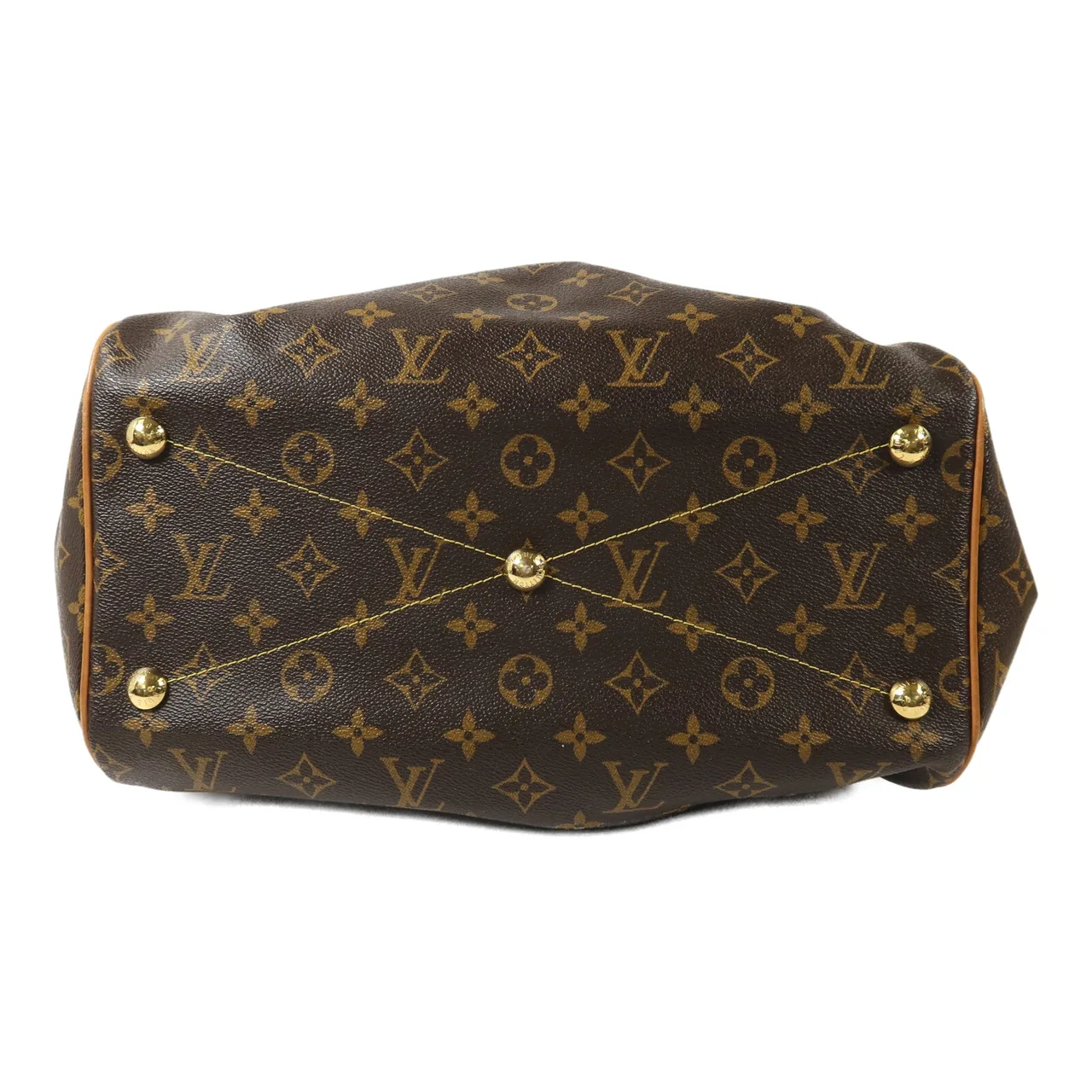 LOUIS VUITTON Tivoli M40144 Shoulder Bag Coated Canvas 棕色 Coated Canvas Rank A - Thumbnail 4