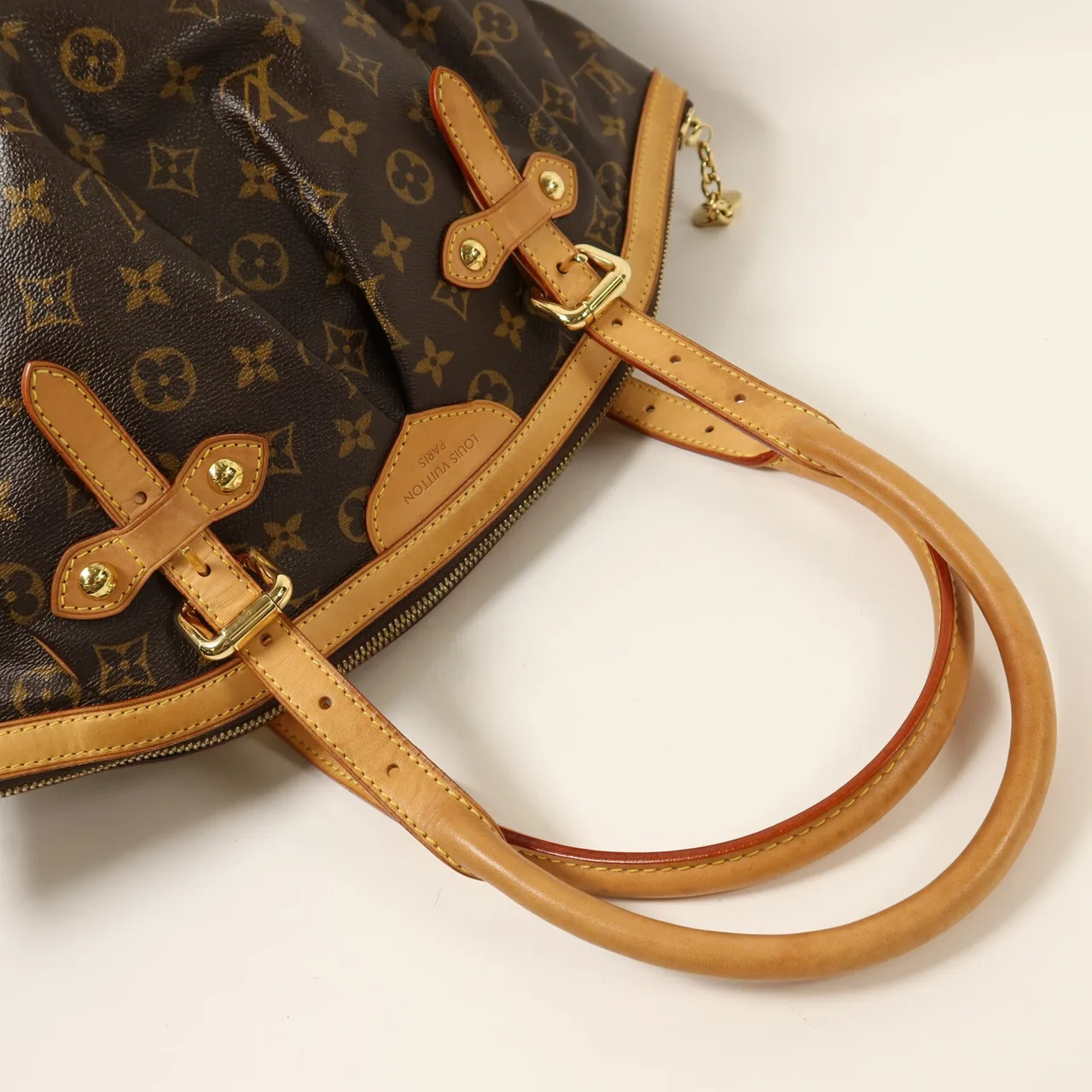 LOUIS VUITTON Tivoli M40144 Shoulder Bag Coated Canvas 棕色 Coated Canvas Rank A - Thumbnail 8