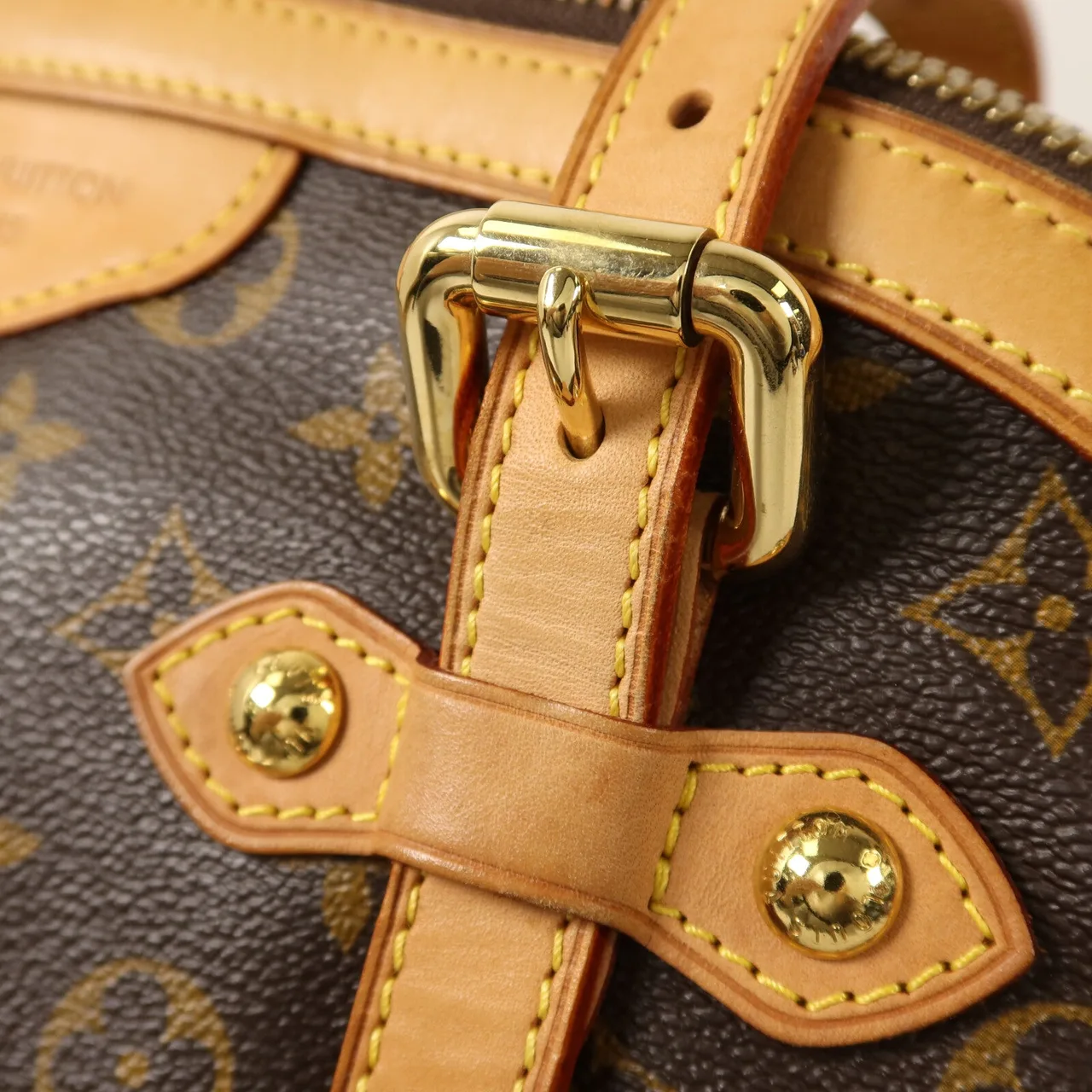 LOUIS VUITTON Tivoli M40144 Shoulder Bag Coated Canvas 棕色 Coated Canvas Rank A - Thumbnail 11