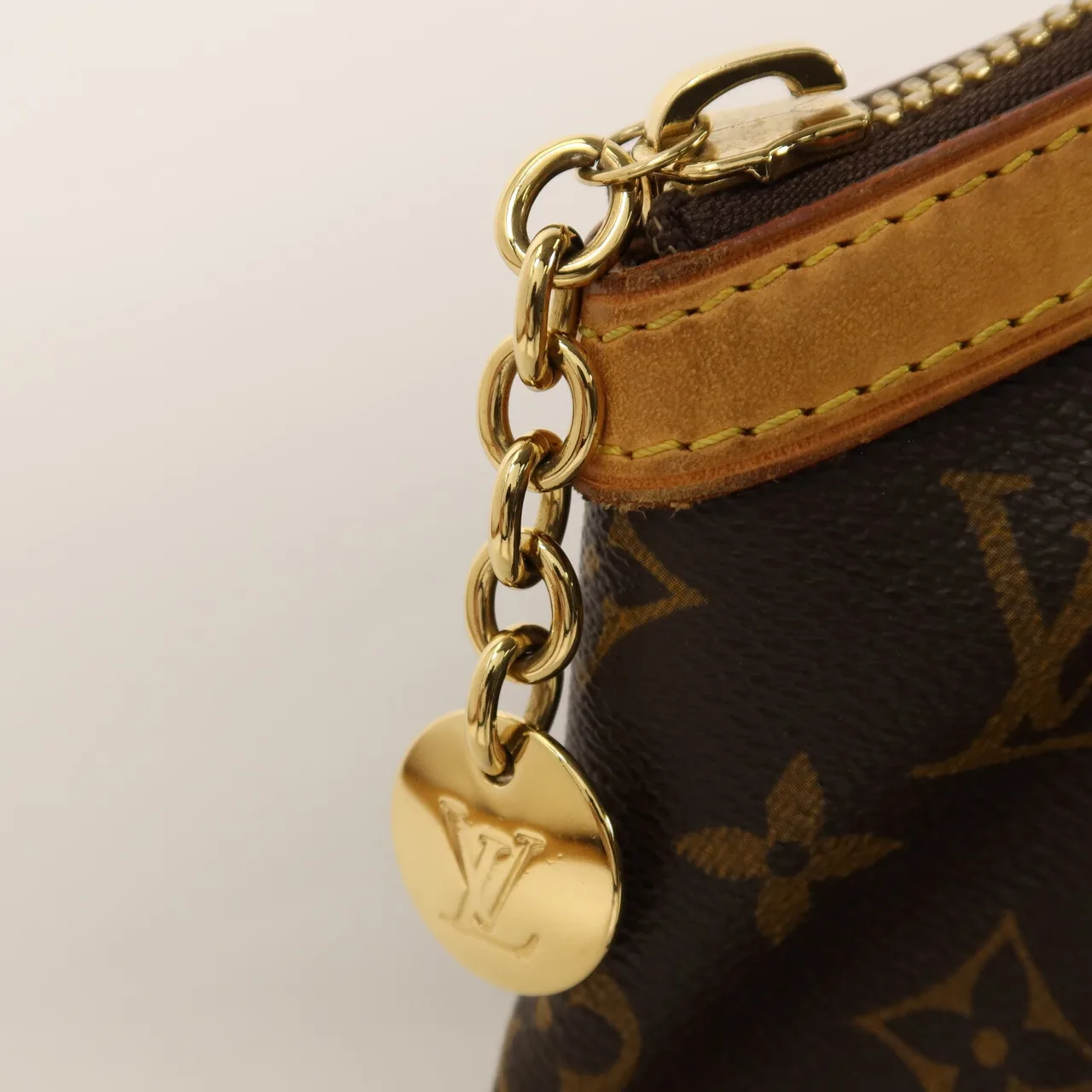 LOUIS VUITTON Tivoli M40144 Shoulder Bag Coated Canvas 棕色 Coated Canvas Rank A - Thumbnail 12