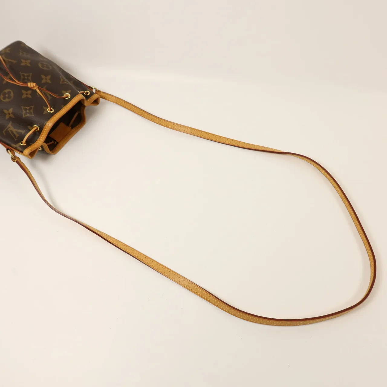 LOUIS VUITTON Nano Noe M41346 Shoulder Bag Coated Canvas 棕色 Coated Canvas Rank B - Thumbnail 8