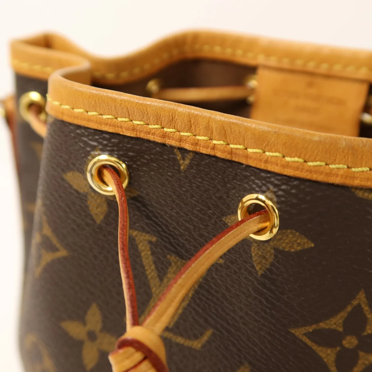 LOUIS VUITTON Nano Noe M41346 Shoulder Bag Coated Canvas 棕色 Coated Canvas Rank B - Thumbnail 10