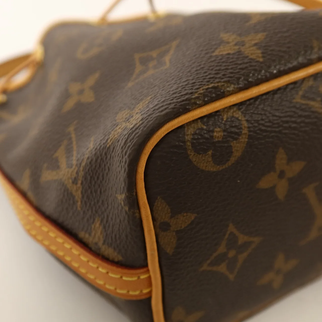 LOUIS VUITTON Nano Noe M41346 Shoulder Bag Coated Canvas 棕色 Coated Canvas Rank B - Thumbnail 11