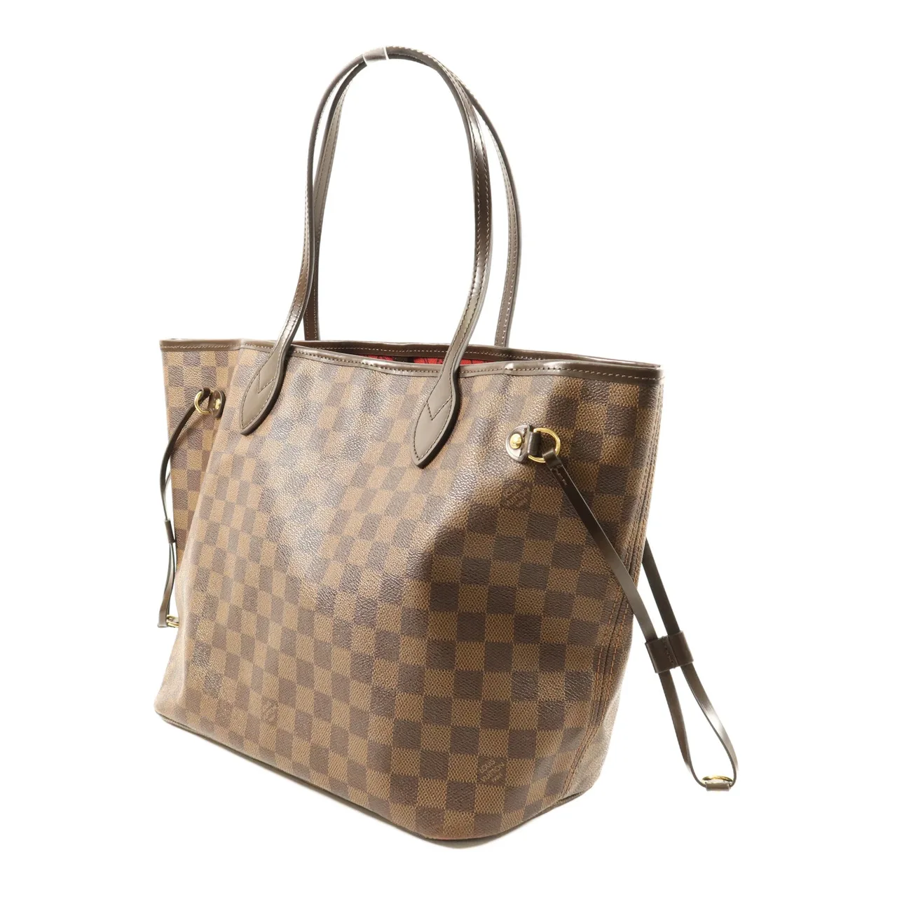 LOUIS VUITTON Neverfull N41358 Tote Bag Coated Canvas 棕色 Coated Canvas Rank B - Thumbnail 3