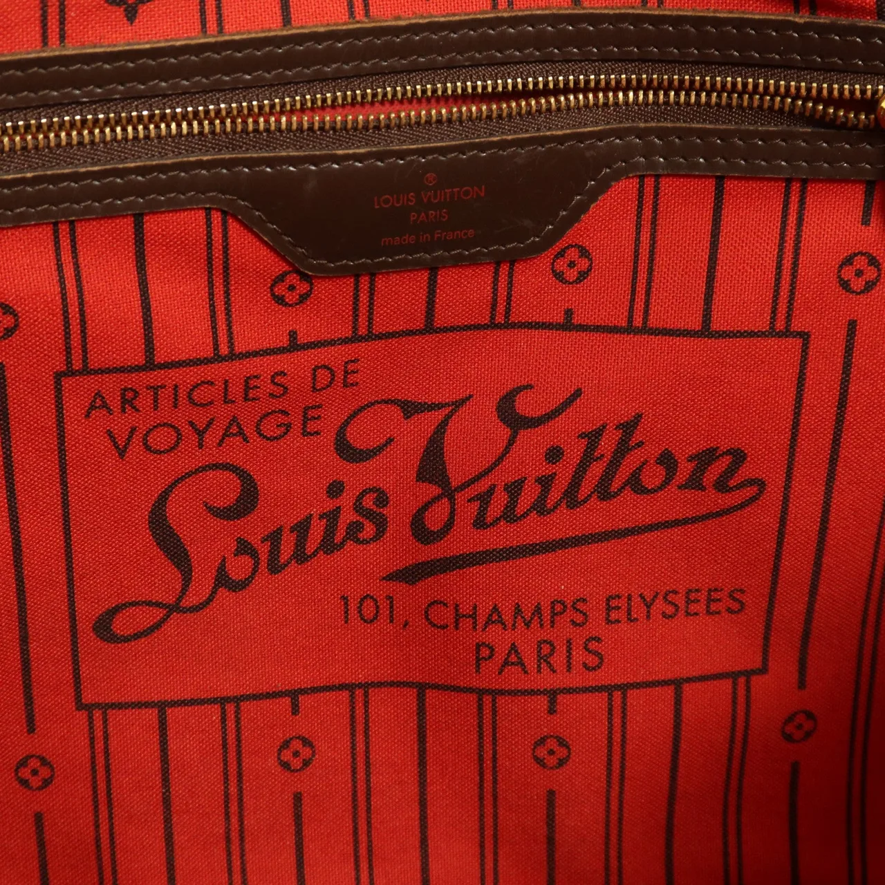 LOUIS VUITTON Neverfull N41358 Tote Bag Coated Canvas 棕色 Coated Canvas Rank B - Thumbnail 6