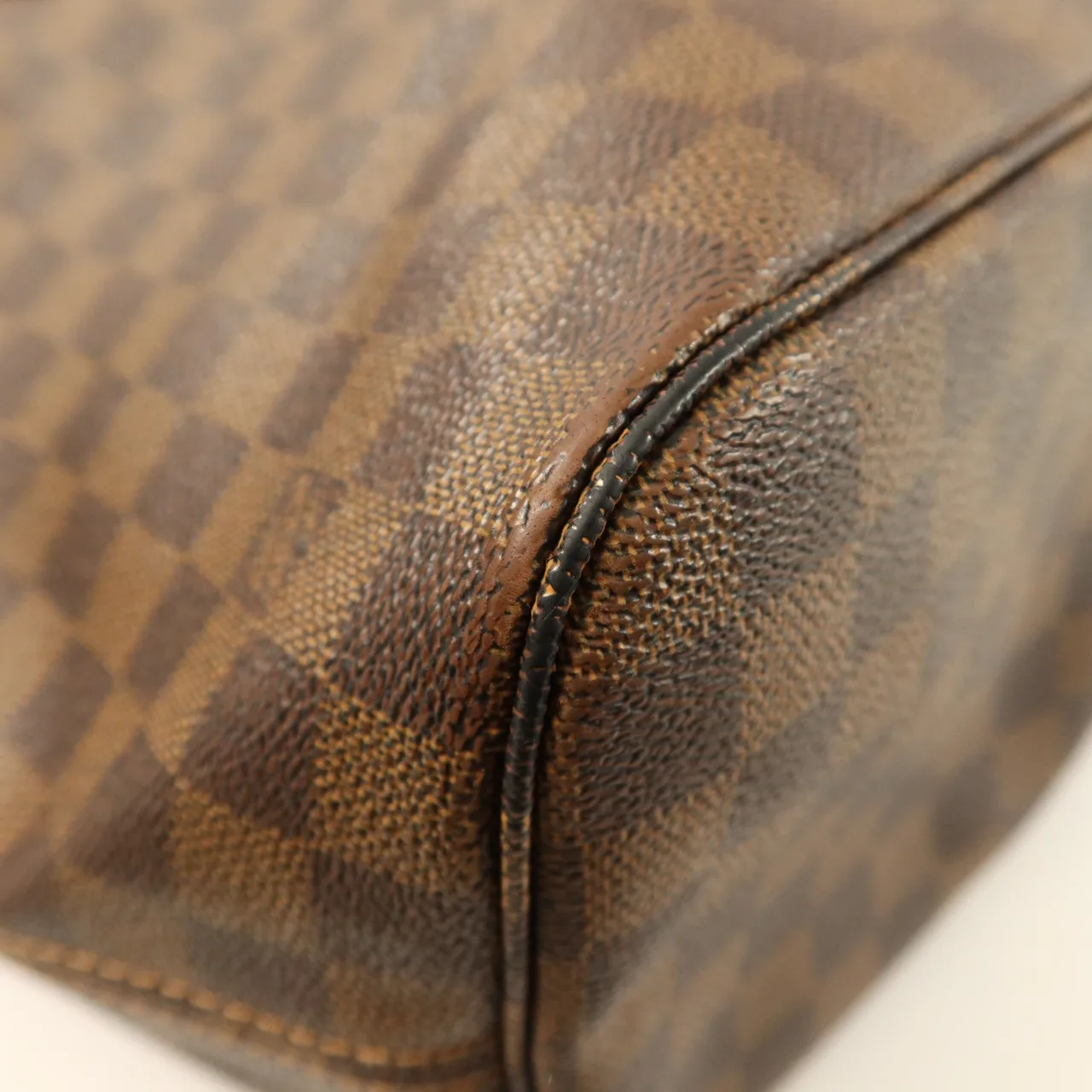LOUIS VUITTON Neverfull N41358 Tote Bag Coated Canvas 棕色 Coated Canvas Rank B - Thumbnail 11
