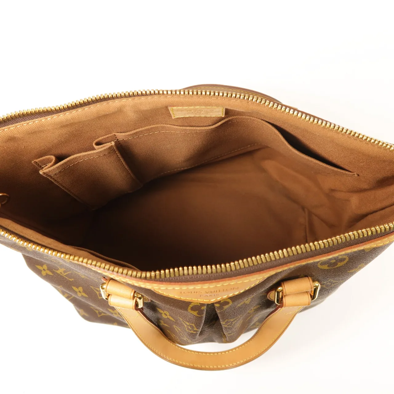 LOUIS VUITTON Palermo M40145 兩用包 塗層帆布 棕色 塗層帆布 中古品B - 縮圖 5