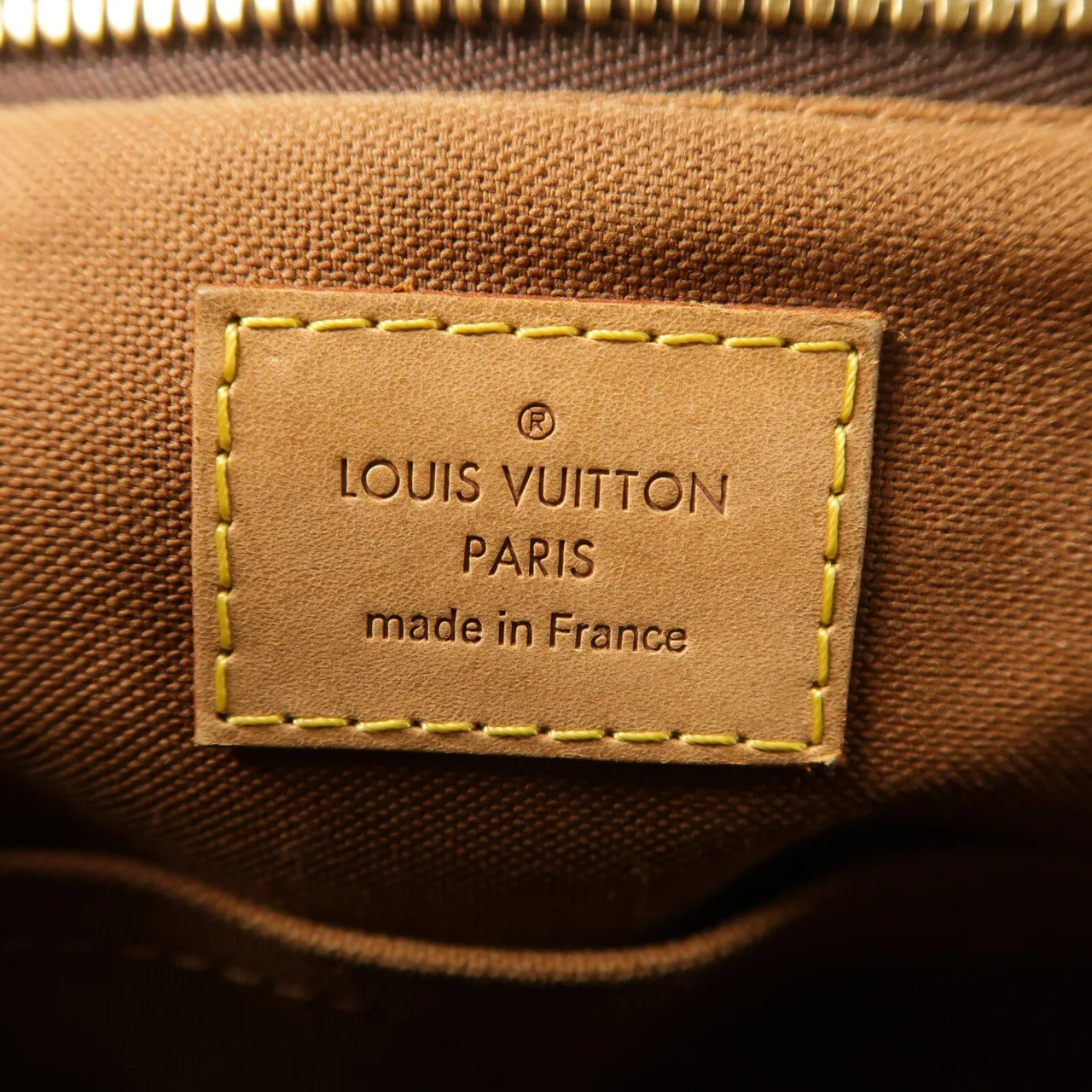 LOUIS VUITTON Palermo M40145 兩用包 塗層帆布 棕色 塗層帆布 中古品B - 縮圖 6