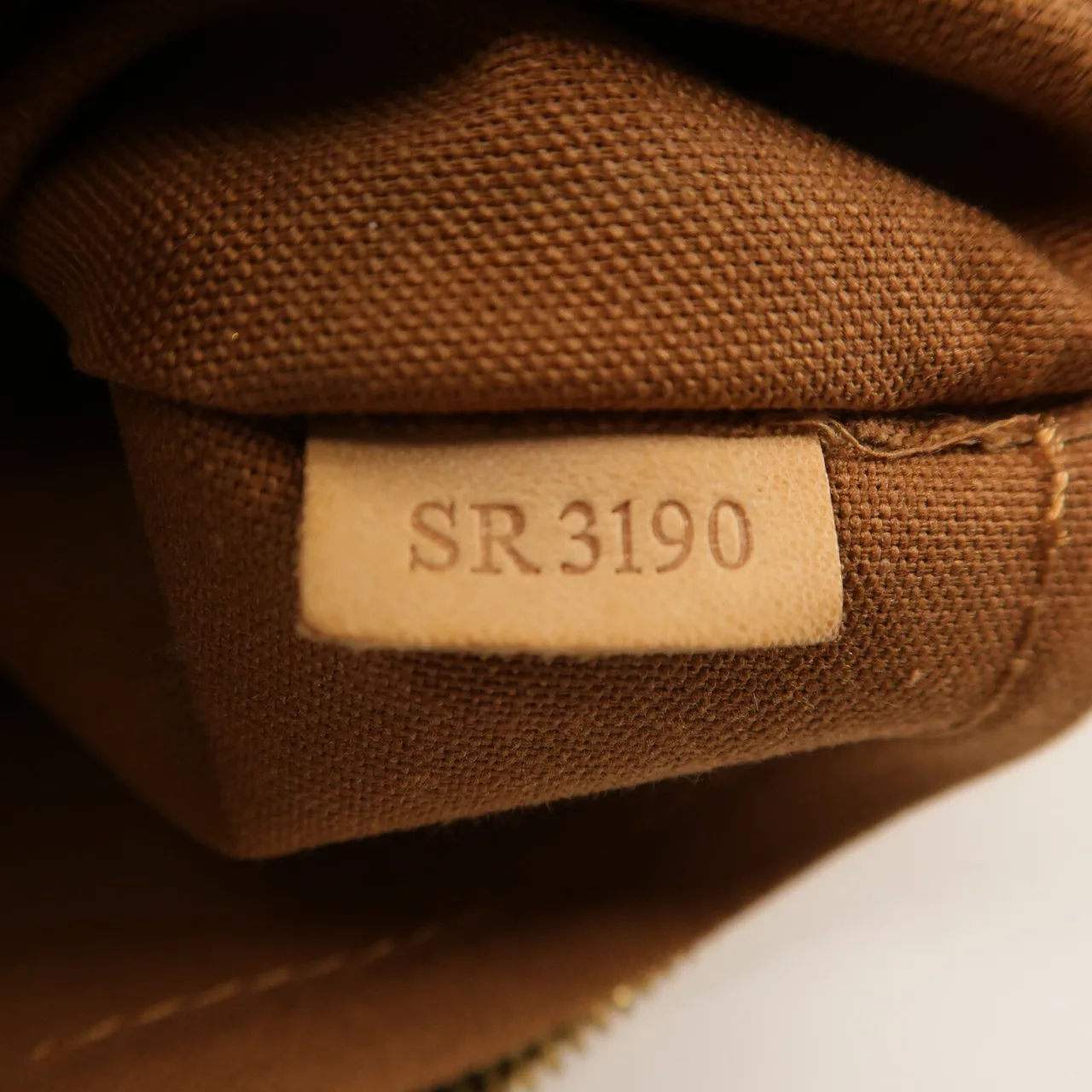 LOUIS VUITTON Palermo M40145 兩用包 塗層帆布 棕色 塗層帆布 中古品B - 縮圖 7