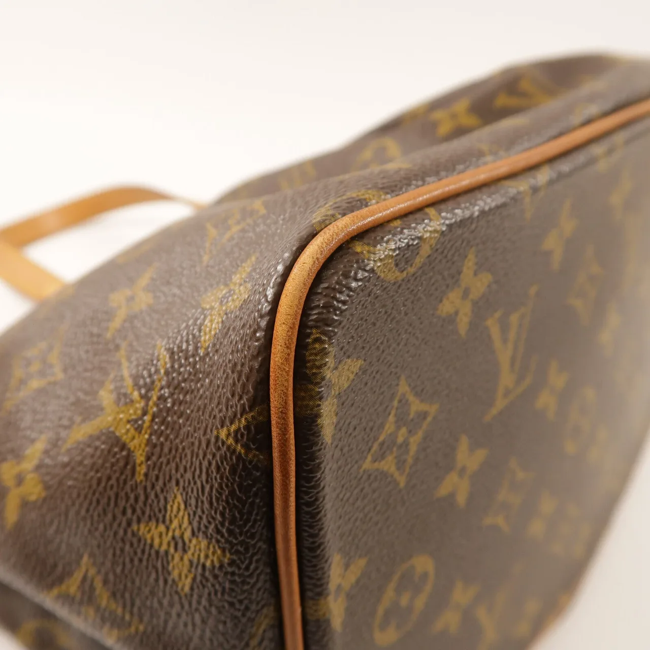 LOUIS VUITTON Palermo M40145 兩用包 塗層帆布 棕色 塗層帆布 中古品B - 縮圖 9