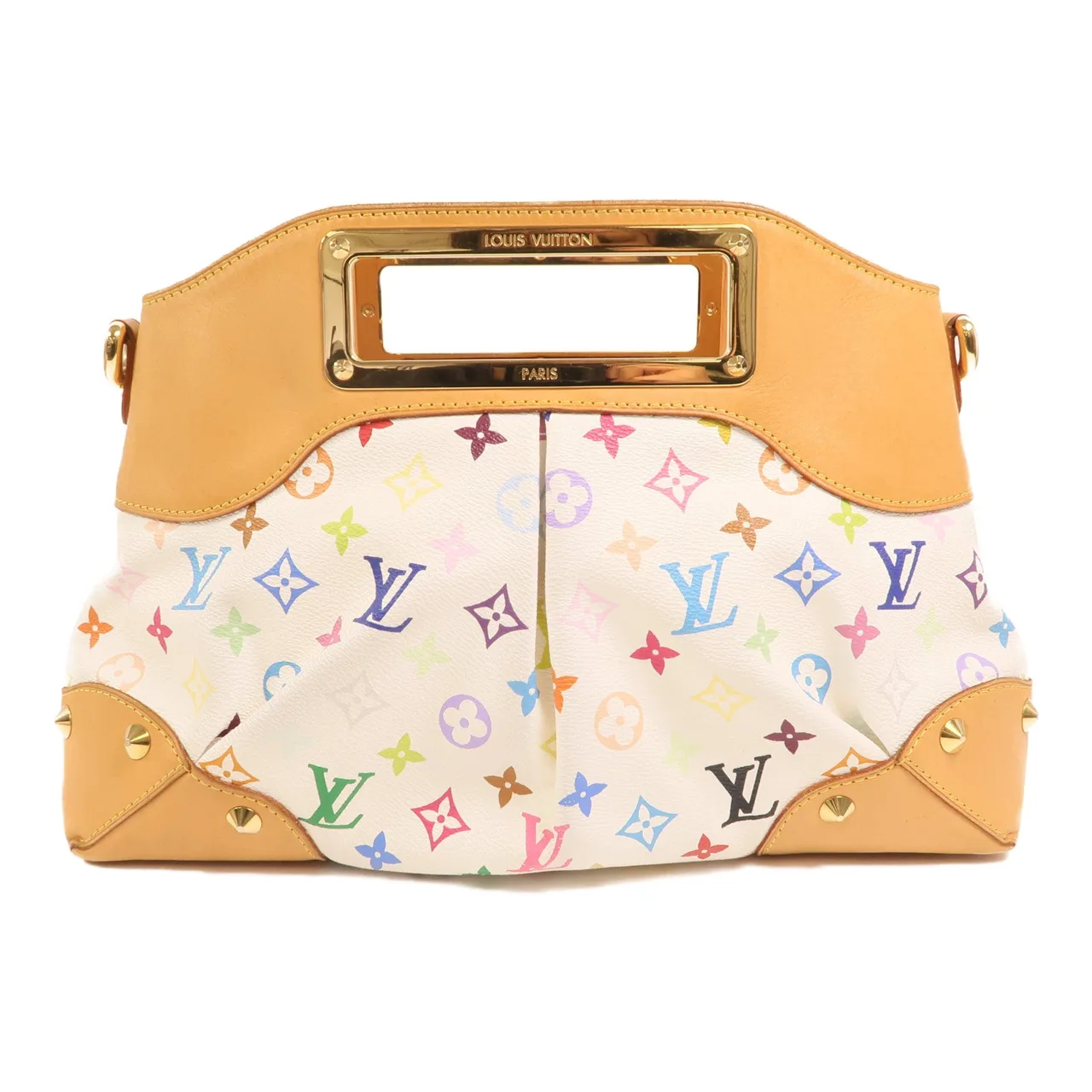 LOUIS VUITTON Judy M40255 兩用包 塗層帆布 白色 / White 塗層帆布 中古品B - 縮圖 2