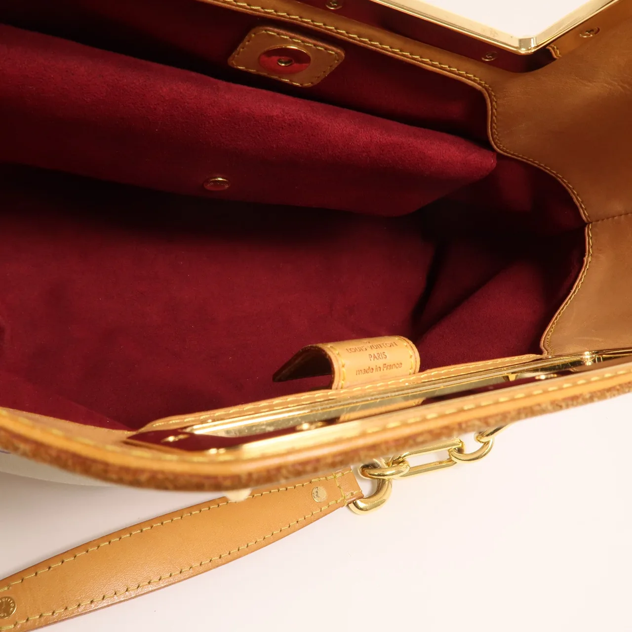 LOUIS VUITTON Judy M40255 兩用包 塗層帆布 白色 / White 塗層帆布 中古品B - 縮圖 5