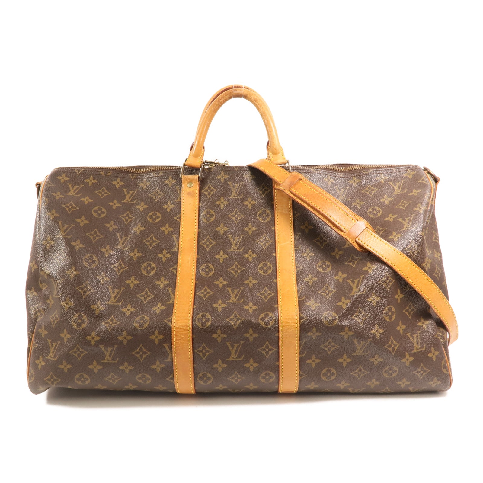 LOUIS VUITTON Keepall M41424 2-Way Bag Coated Canvas