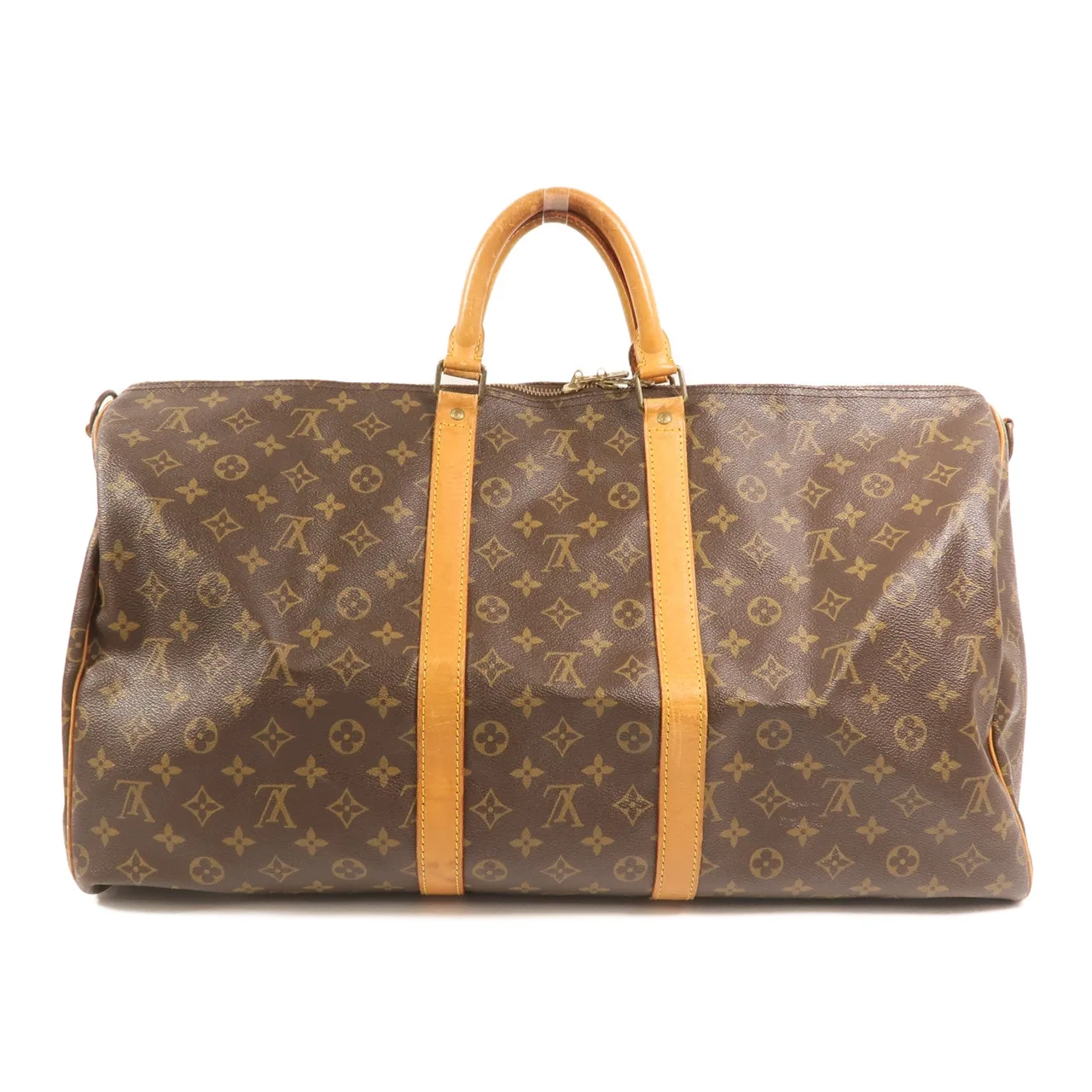 LOUIS VUITTON Keepall M41424 2-Way Bag Coated Canvas 棕色 Coated Canvas Rank B - Thumbnail 2