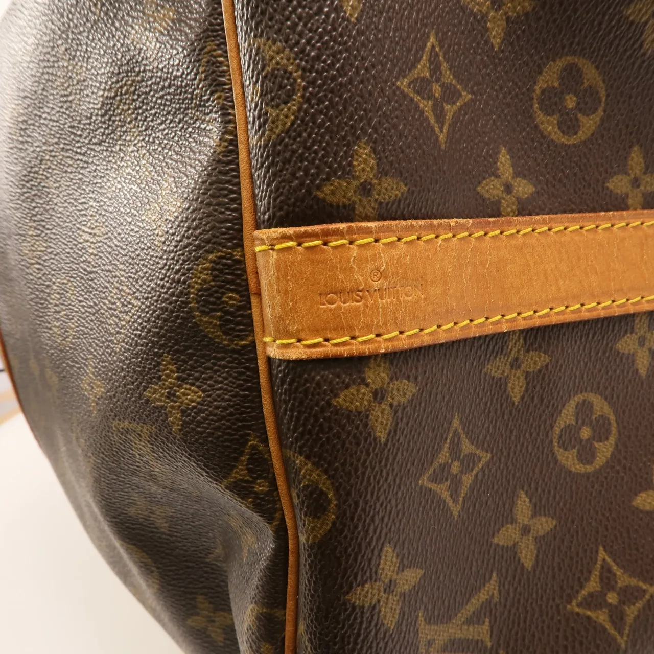 LOUIS VUITTON Keepall M41424 2-Way Bag Coated Canvas 棕色 Coated Canvas Rank B - Thumbnail 6