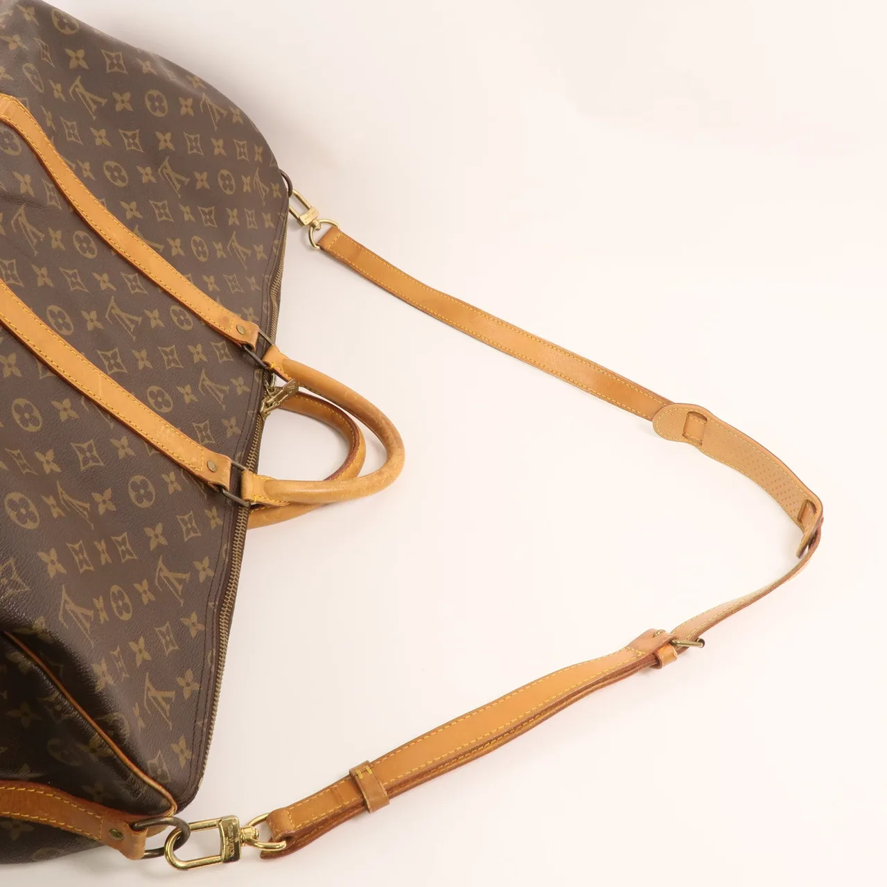 LOUIS VUITTON Keepall M41424 2-Way Bag Coated Canvas 棕色 Coated Canvas Rank B - Thumbnail 9
