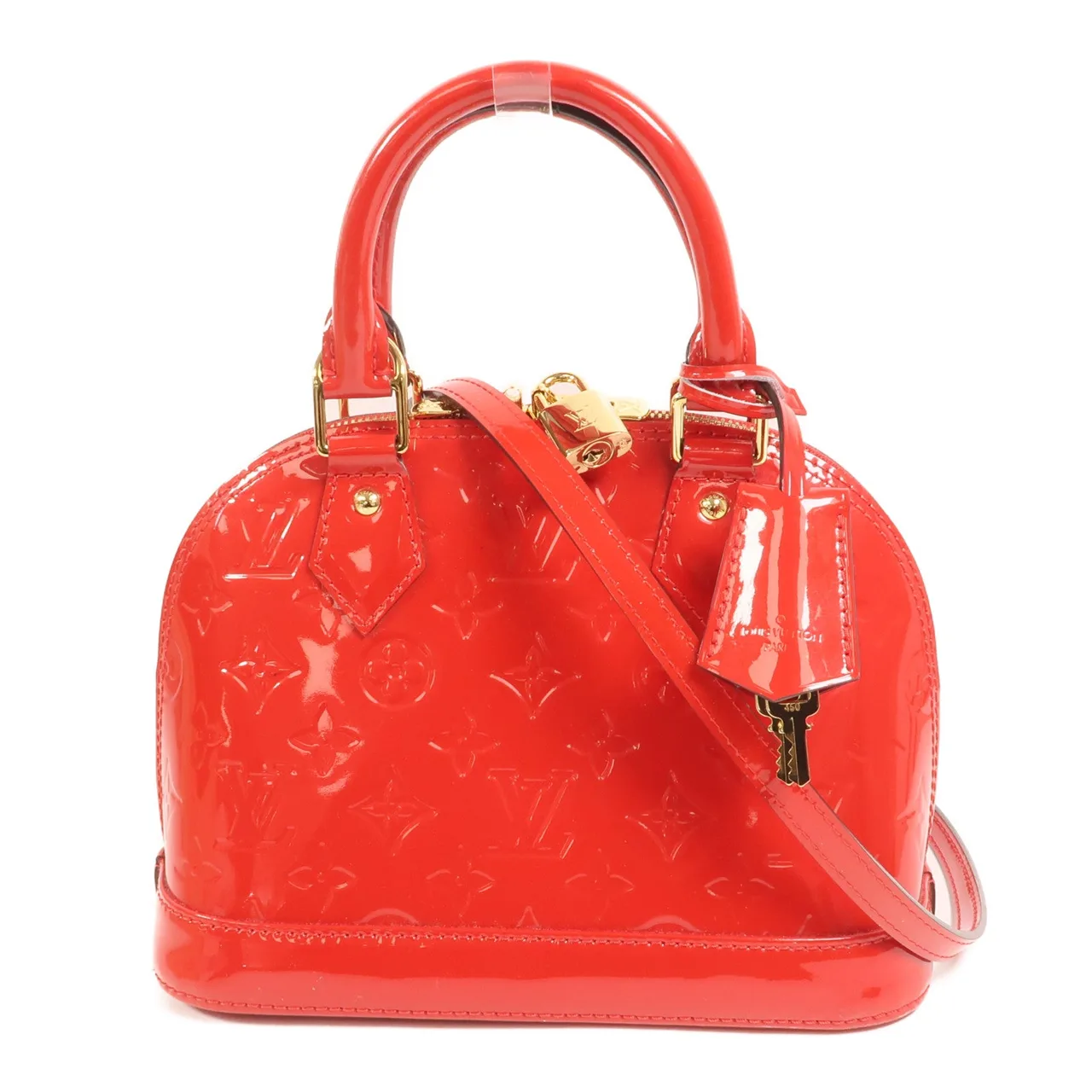 LOUIS VUITTON Alma M91606 2-Way Bag Leather 紅色 / Red
