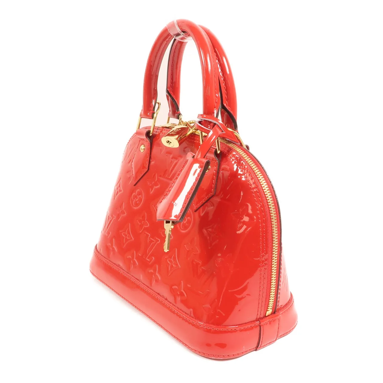 LOUIS VUITTON Alma M91606 2-Way Bag Leather 紅色 / Red Leather Rank A - Thumbnail 3