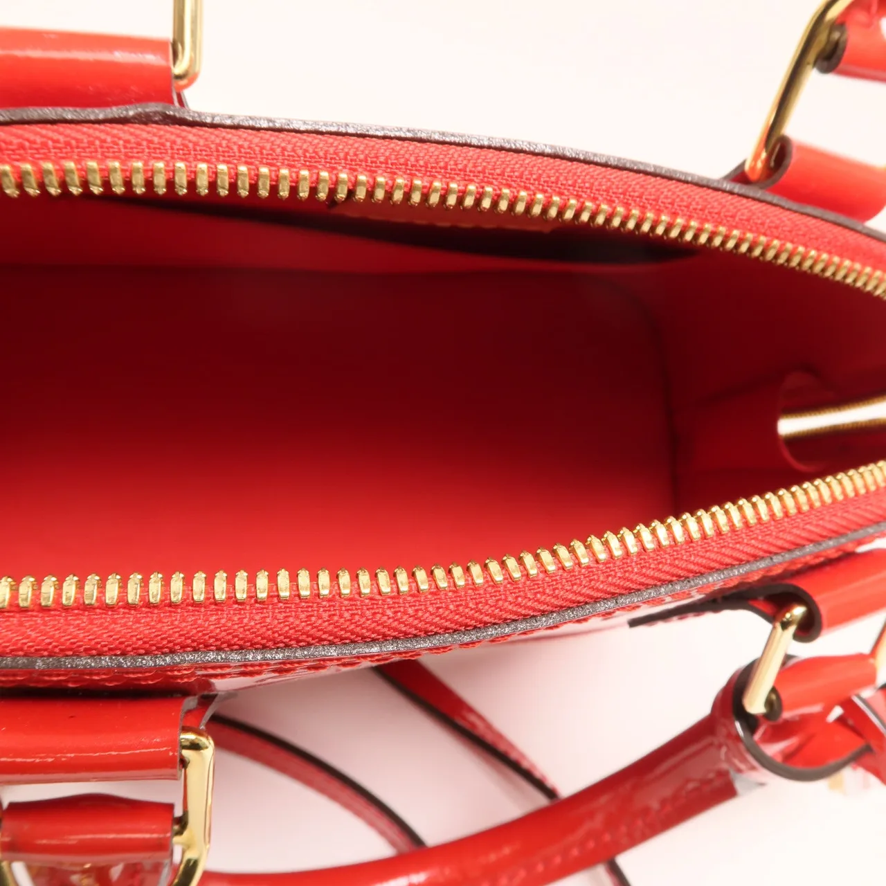 LOUIS VUITTON Alma M91606 2-Way Bag Leather 紅色 / Red Leather Rank A - Thumbnail 5