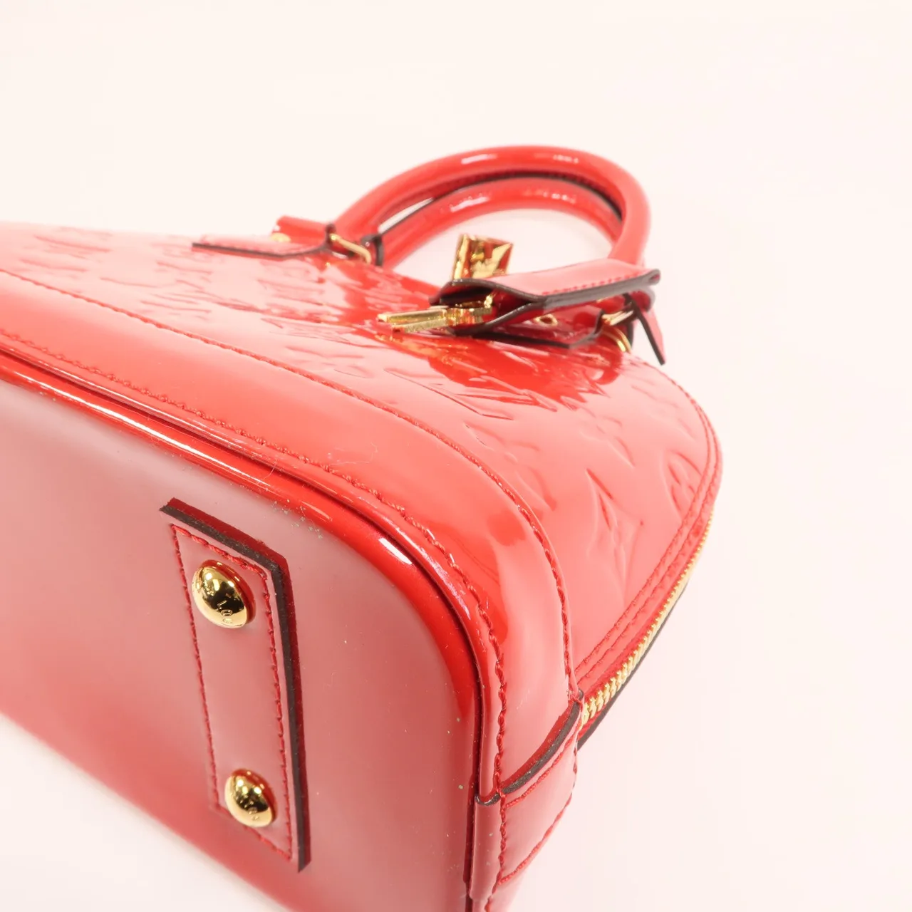 LOUIS VUITTON Alma M91606 2-Way Bag Leather 紅色 / Red Leather Rank A - Thumbnail 9