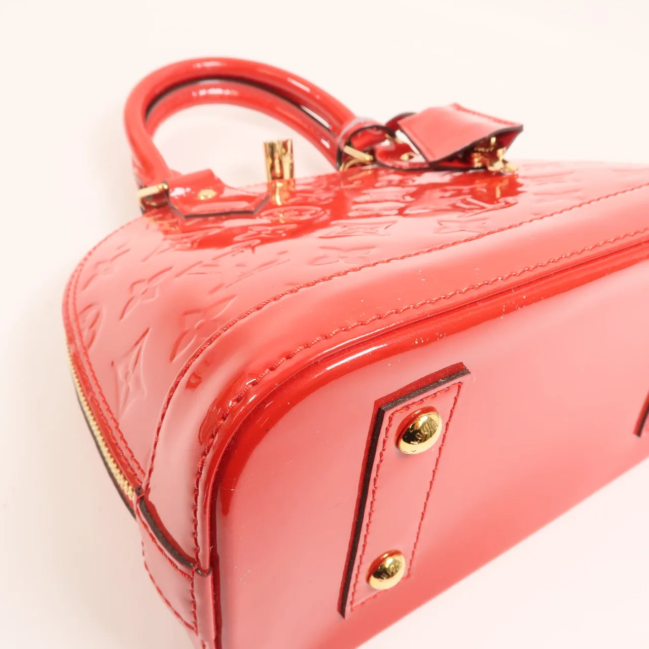 LOUIS VUITTON Alma M91606 2-Way Bag Leather 紅色 / Red Leather Rank A - Thumbnail 10