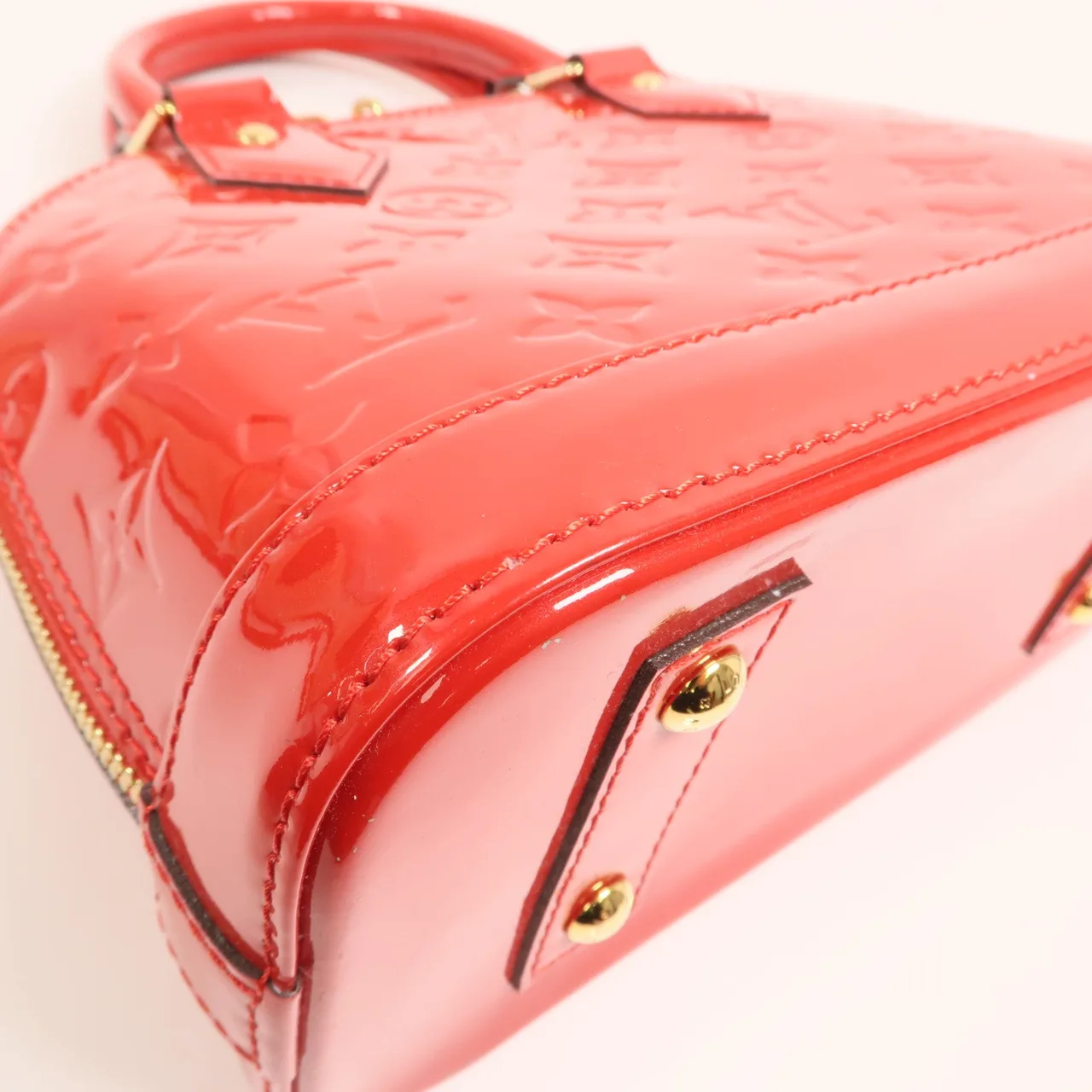 LOUIS VUITTON Alma M91606 2-Way Bag Leather 紅色 / Red Leather Rank A - Thumbnail 12
